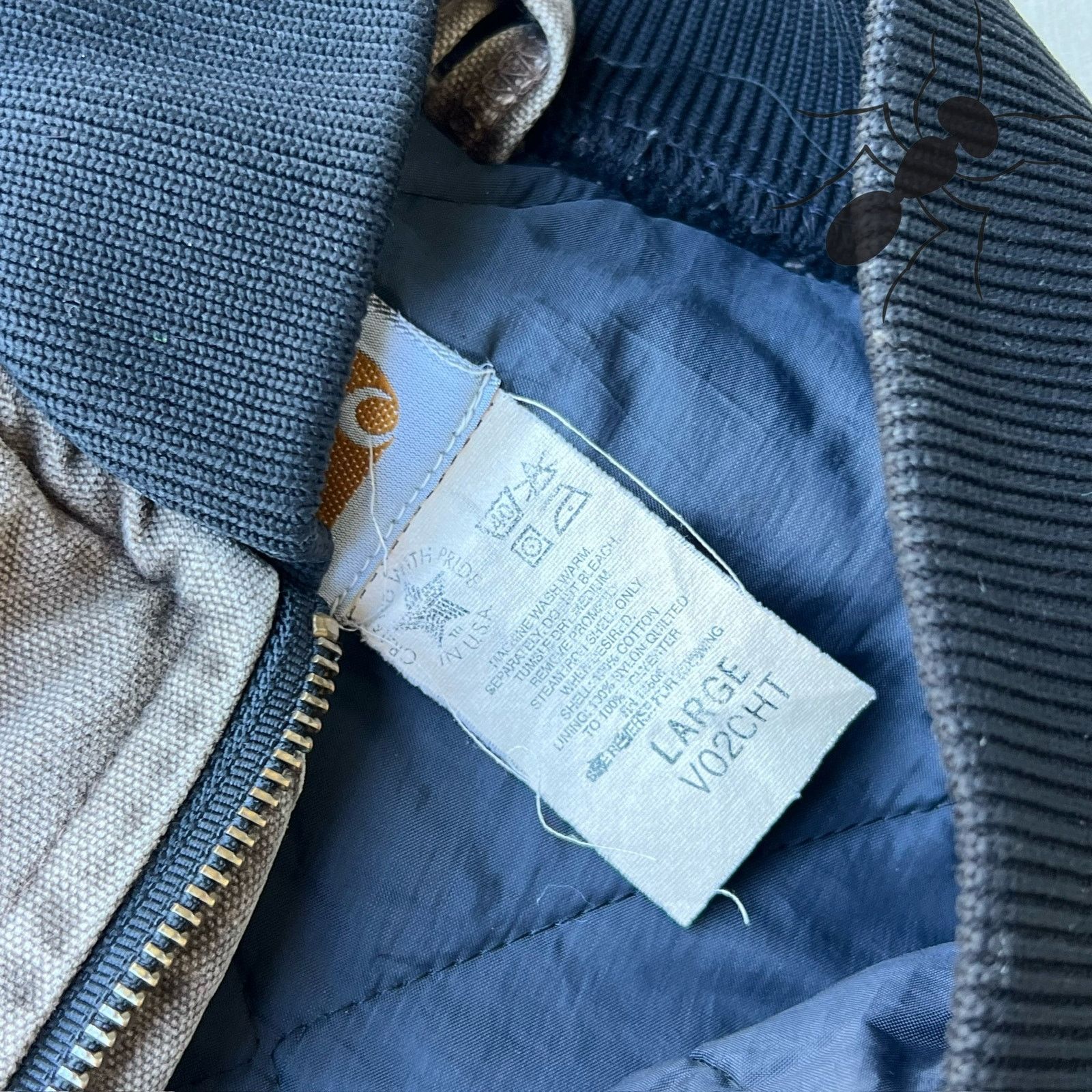 Carhartt × Vintage Carhartt V02 CHT faded brown work wear vest Size US L / EU 52-54 / 3 - 5 Thumbnail