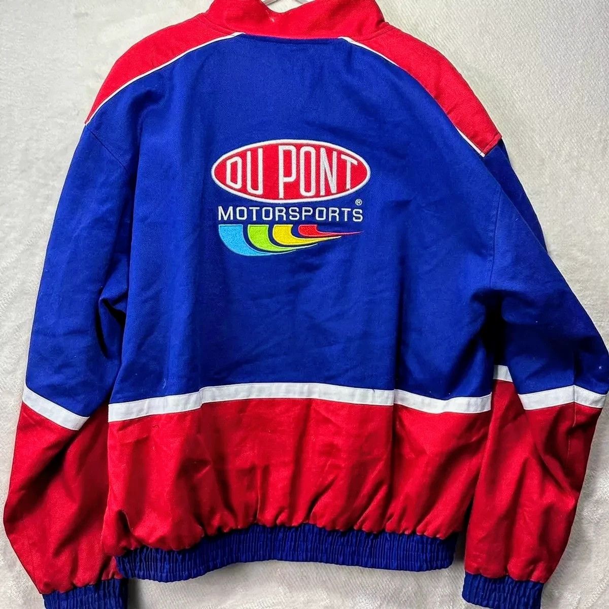 Vintage 💥 DuPont 💸 Y2K Racing Jacket Jeff Gordon Retro Streetwear Size US L / EU 52-54 / 3 - 4 Thumbnail