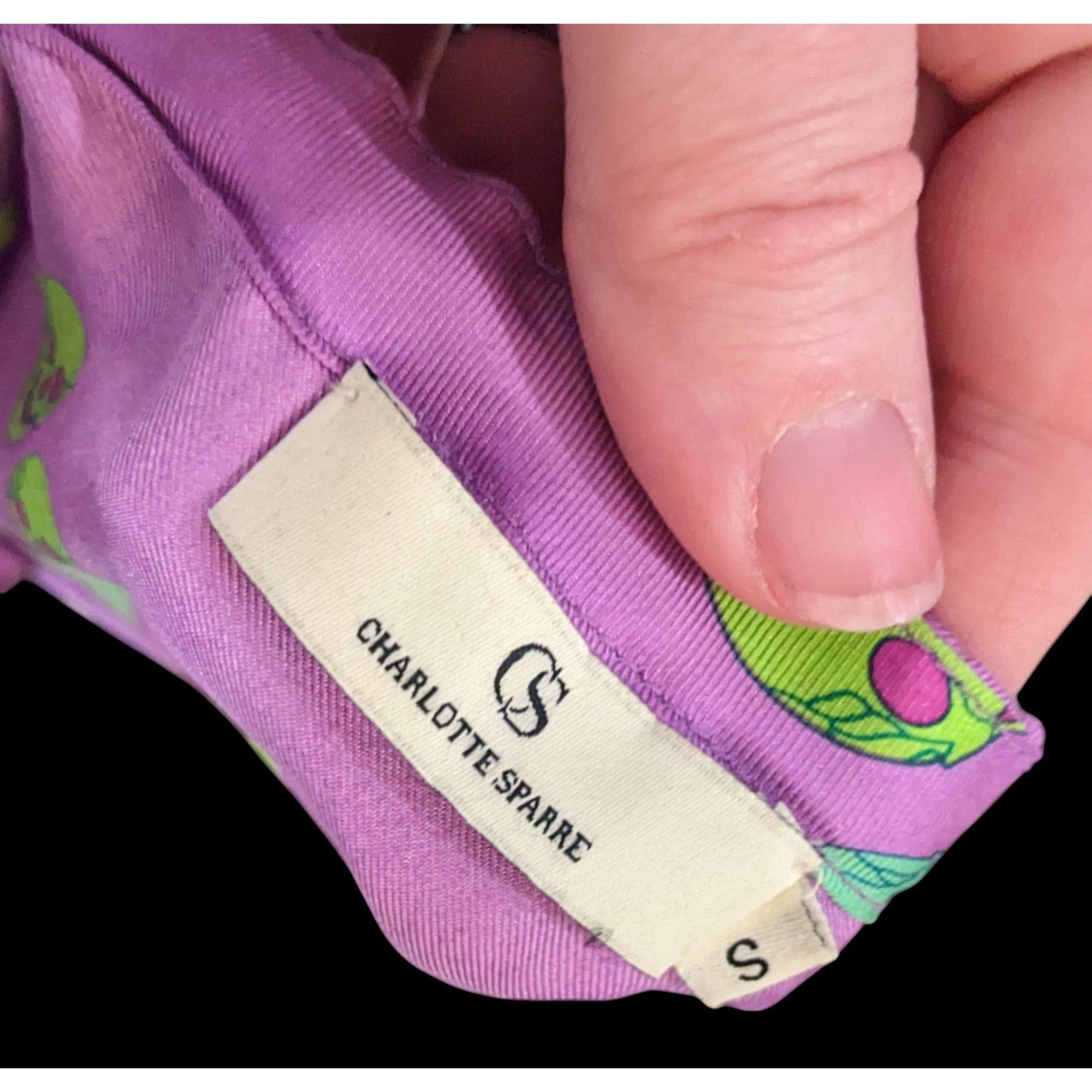 Other Charlotte Sparre Gothic Skeleton Purple And Green Top Size S Size S / US 4 / IT 40 - 4 Thumbnail
