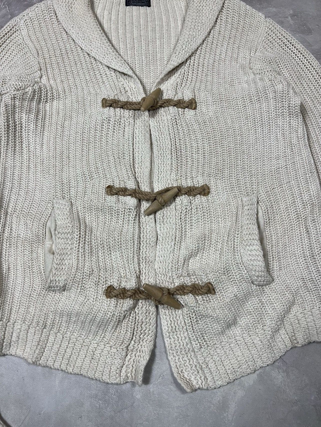 Polo Ralph Lauren × Vintage Vintage Polo Jeans Company Ralph Lauren Knit Cardigan Size US XL / EU 56 / 4 - 2 Thumbnail