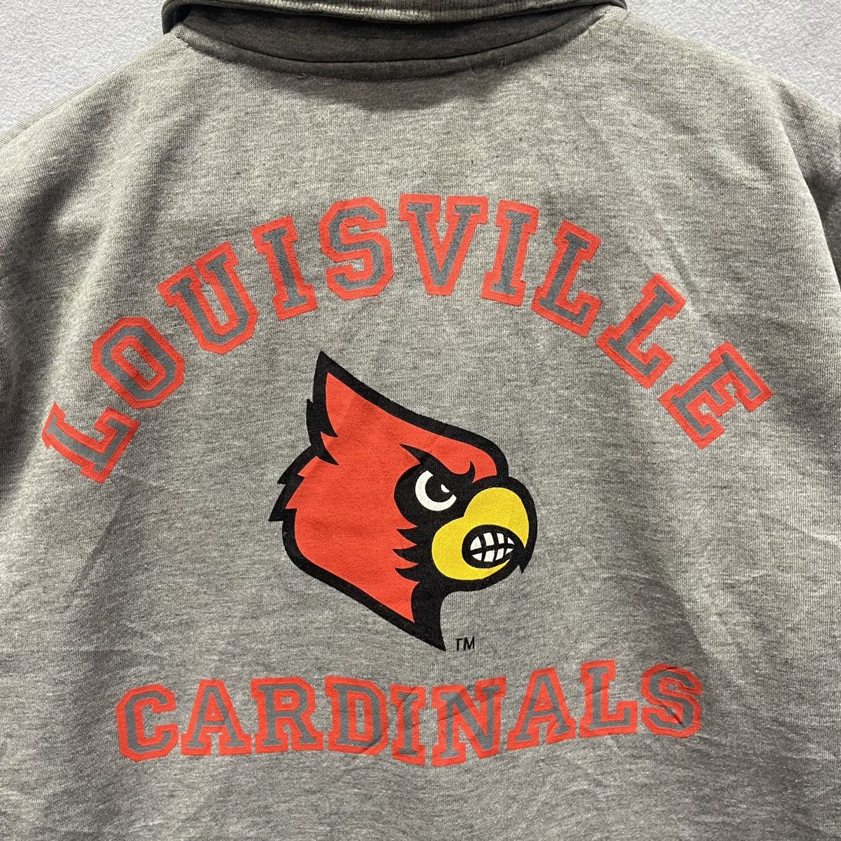 Vintage Vintage Louisville Cardinals Quarter-Zip Sweatshirt Size US M / EU 48-50 / 2 - 2 Thumbnail