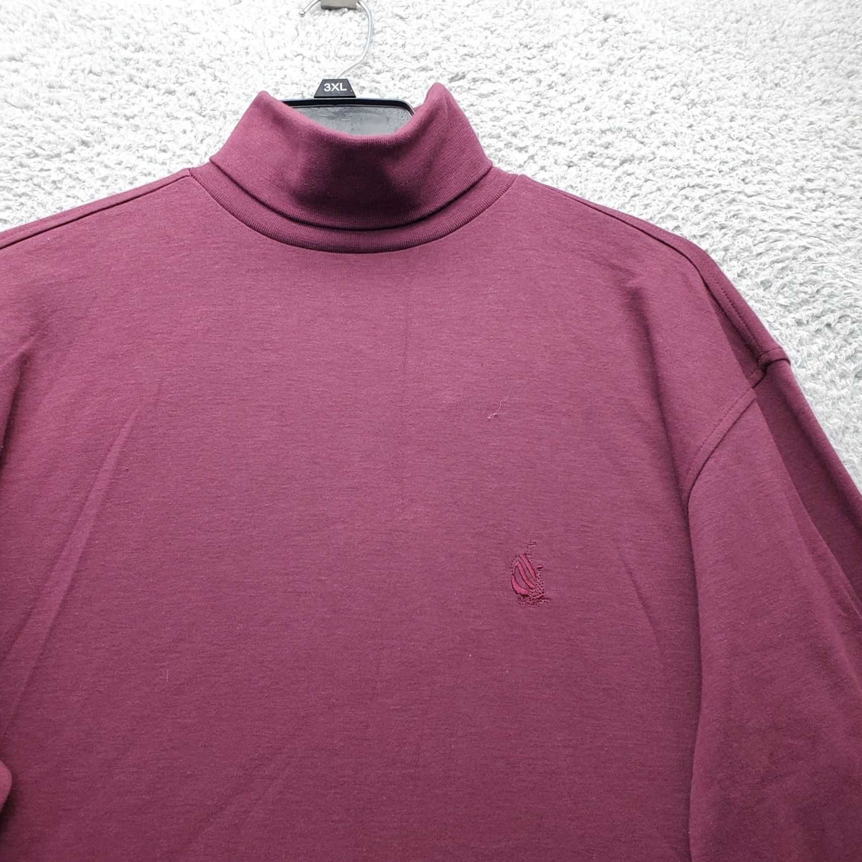 Nautica Nautica Shirt Mens M Burgundy Embroidered Logo Turtle Neck Pullover Size US M / EU 48-50 / 2 - 7 Thumbnail