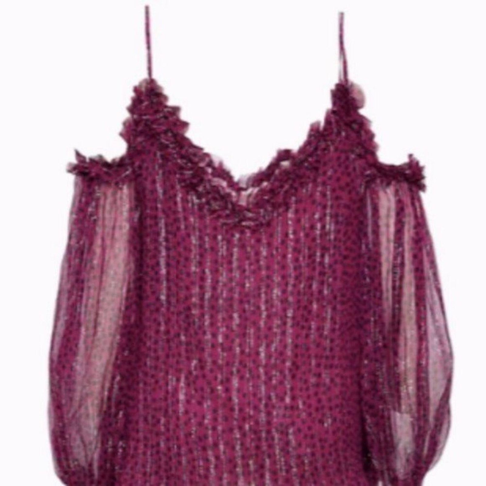Stella McCartney Stella McCartney Women Polka Dot Blouse raspberry colored Size S / US 4 / IT 40 - 2 Thumbnail