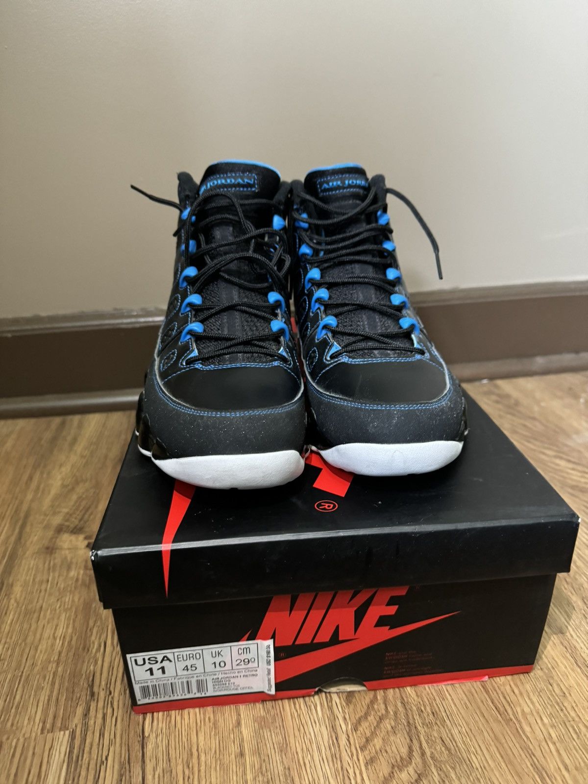 Jordan Brand Air Jordan 9 Retro Photo Blue Size US 8 / EU 41 - 3 Thumbnail