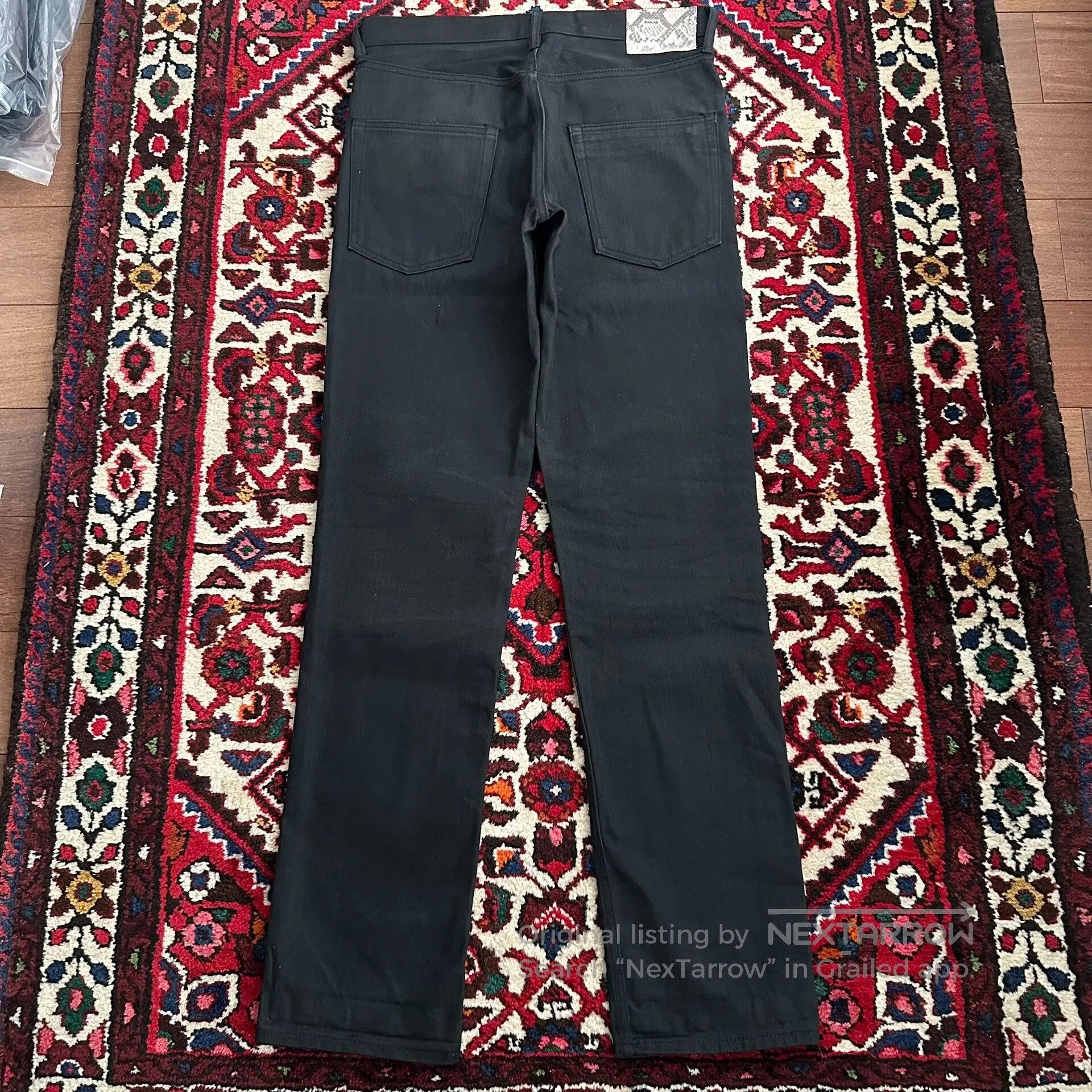 Visvim visvim black denim pants with snake skin texture. Size US 32 / EU 48 - 2 Thumbnail