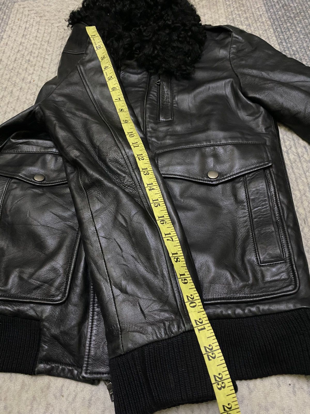 NO ID NO ID A2 LEATHER JACKET FUR NECK LINING REMOVEABLE Size US S / EU 44-46 / 1 - 17 Thumbnail