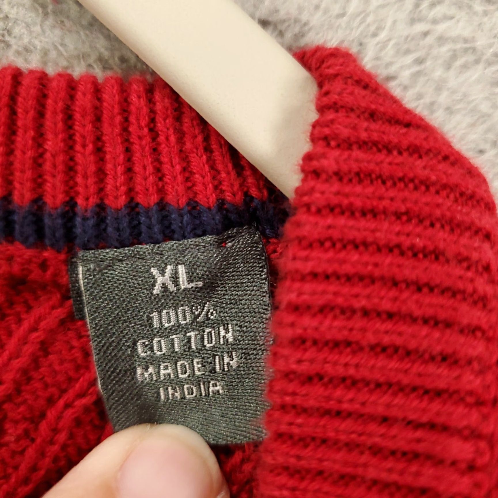 Lyle & Scott Lyle & Scott Vest Sweater Mens XL Red V-Neck Golf Knit Sleeveless Classic Preppy All Seasons Size US XL / EU 56 / 4 - 5 Thumbnail
