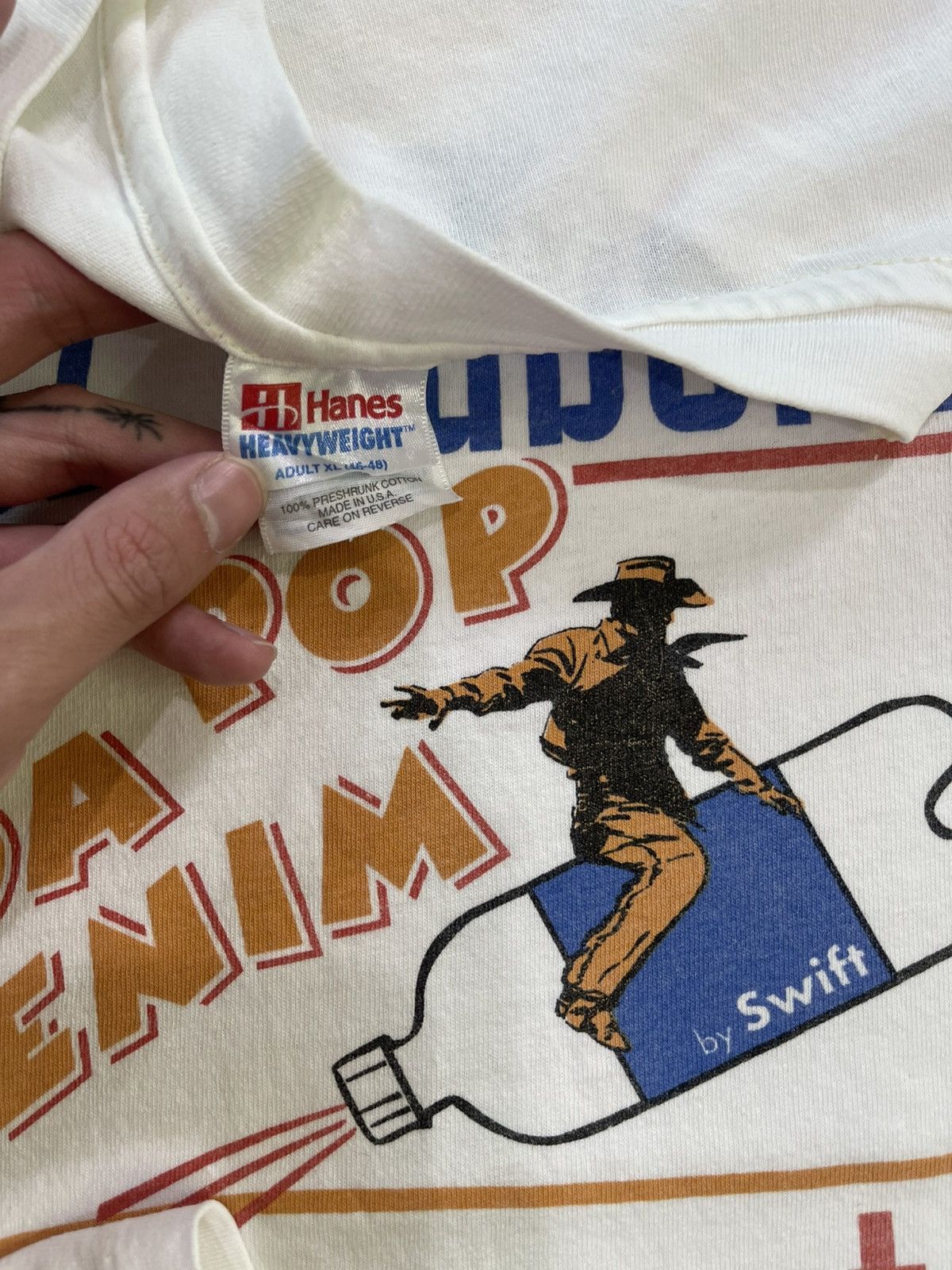 Vintage Vintage 90s Swift Denim Soda Pop Parody Size US XL / EU 56 / 4 - 4 Thumbnail