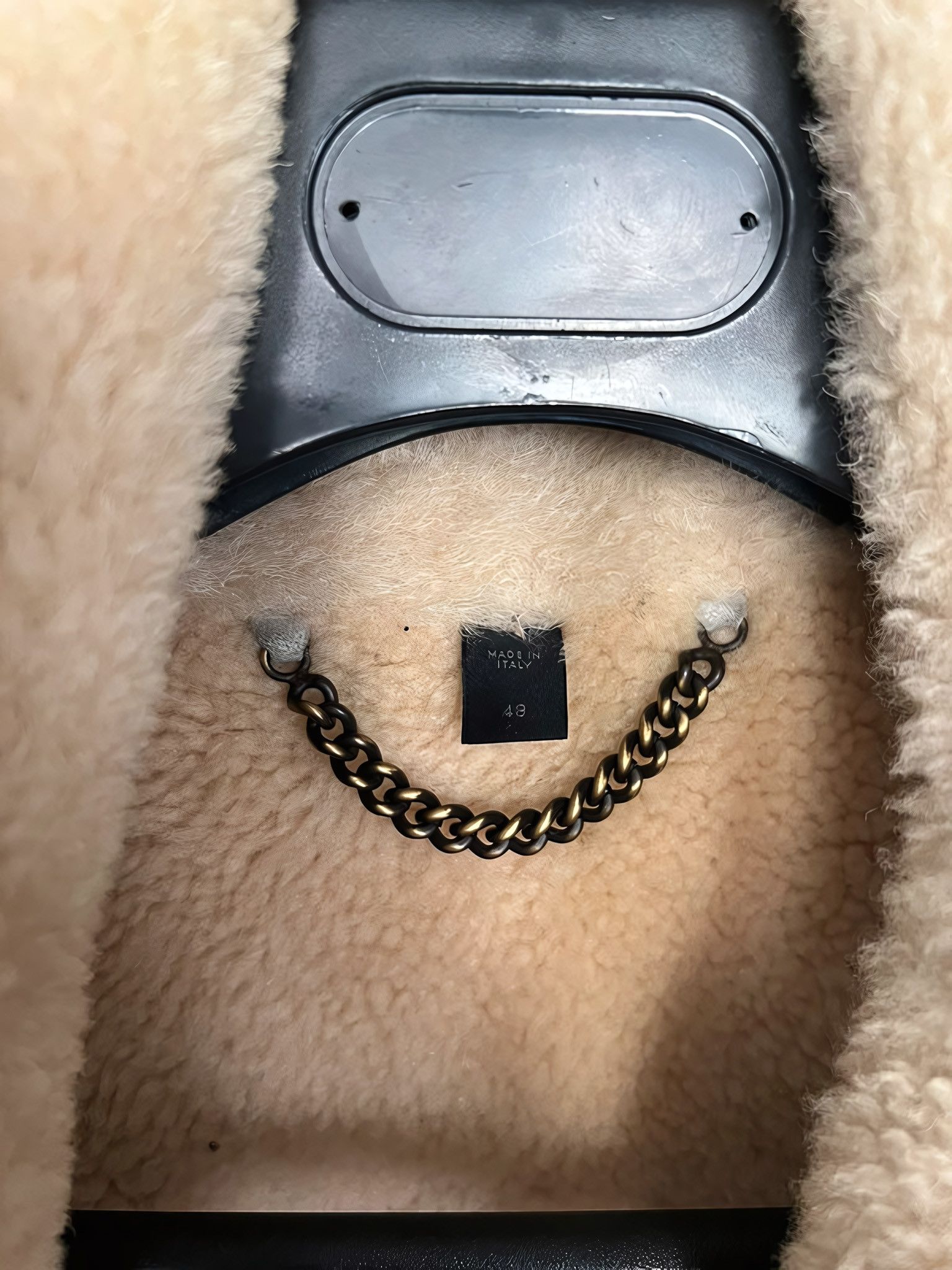 Burberry Prorsum PRORSUM DOUBLE COLLAR HEAVY SHEARLING COAT Size US M / EU 48-50 / 2 - 8 Thumbnail