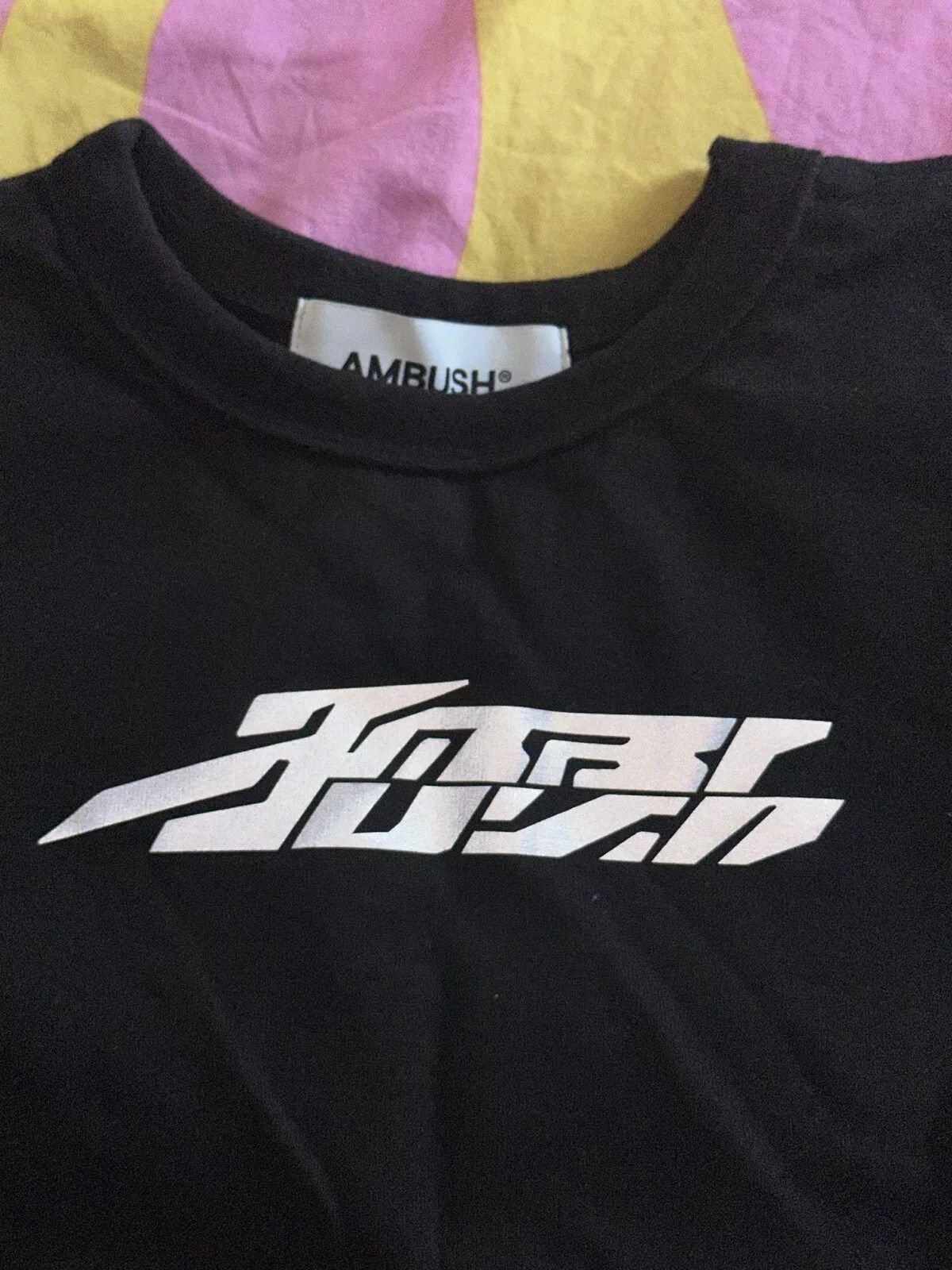 Ambush Design AMBUSH Womens Cotton Tee T-shirt Top Black Logo Size XS / US 0-2 / IT 36-38 - 5 Thumbnail