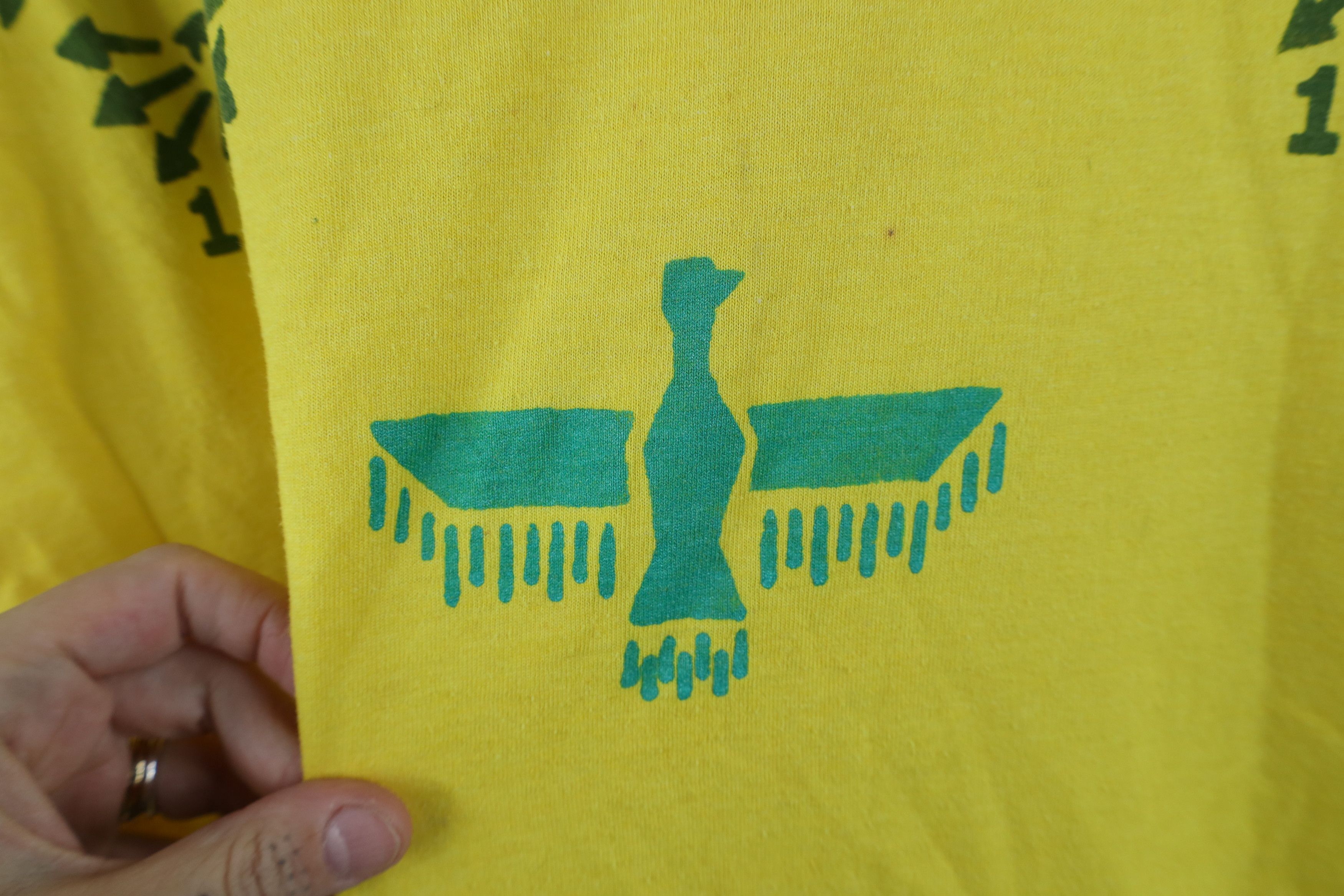 Vintage Vintage 90s Scouts of America Eagle Stamp T-Shirt Yellow USA Size US XL / EU 56 / 4 - 6 Thumbnail