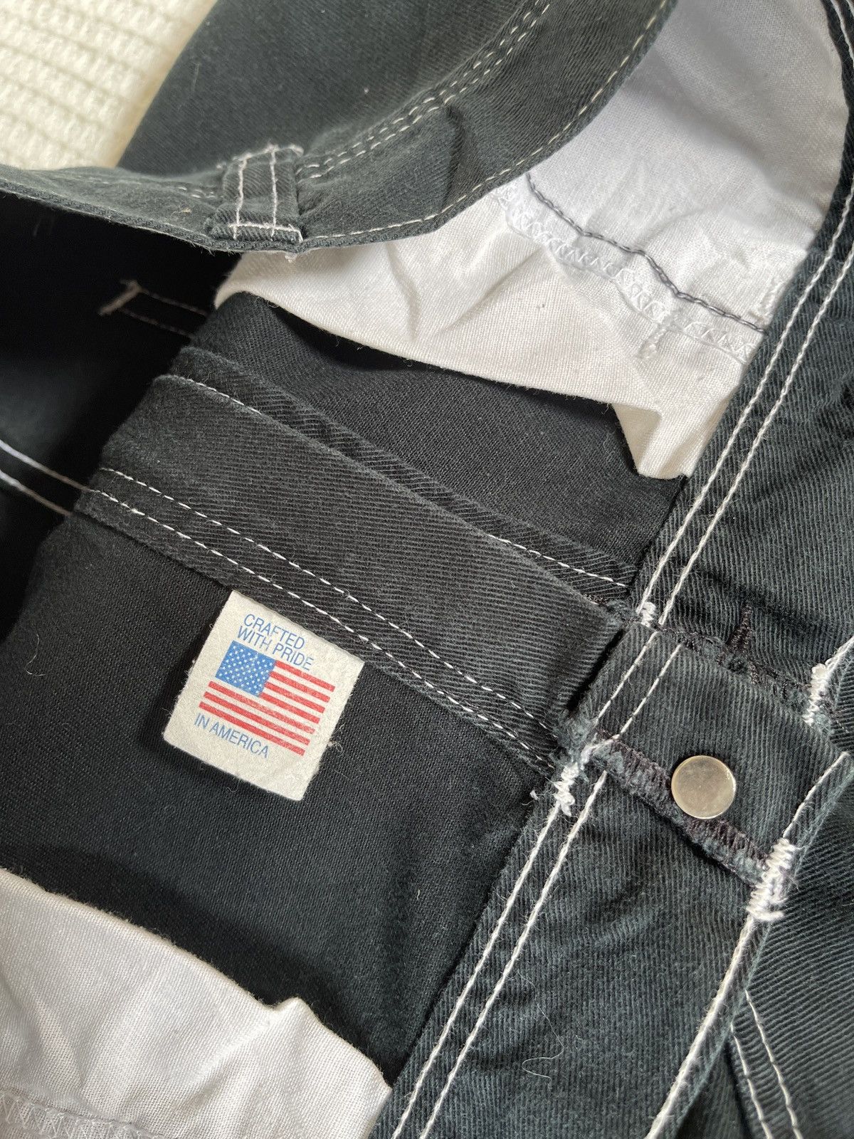 Needles Vintage💢Needles💢Carpenter Worker Black Jeans Crafted USA Size US 34 / EU 50 - 13 Thumbnail