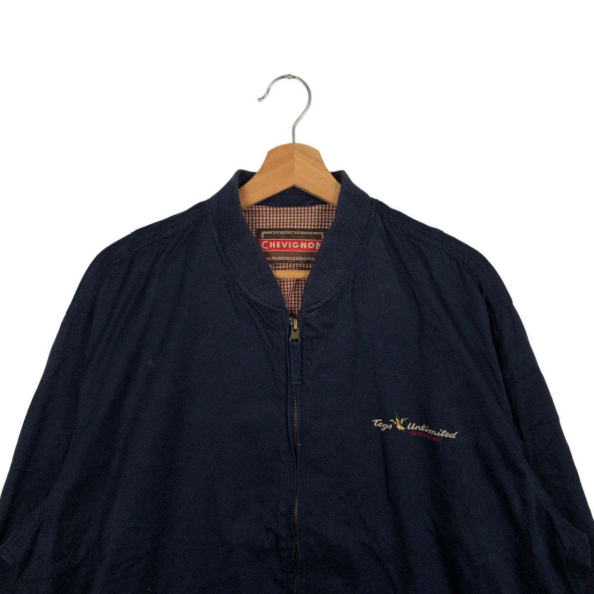 Issey Miyake VINTAGE BOMBER JACKET CHEVIGNON ISSEY MIYAKE TARTAN LINING Size US L / EU 52-54 / 3 - 2 Thumbnail