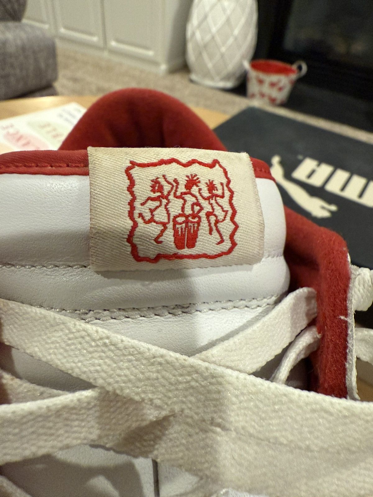 Nike 2005 Nike Dunk Low - White / Red (309431 162) - Size 13 Size US 13 / EU 46 - 5 Thumbnail