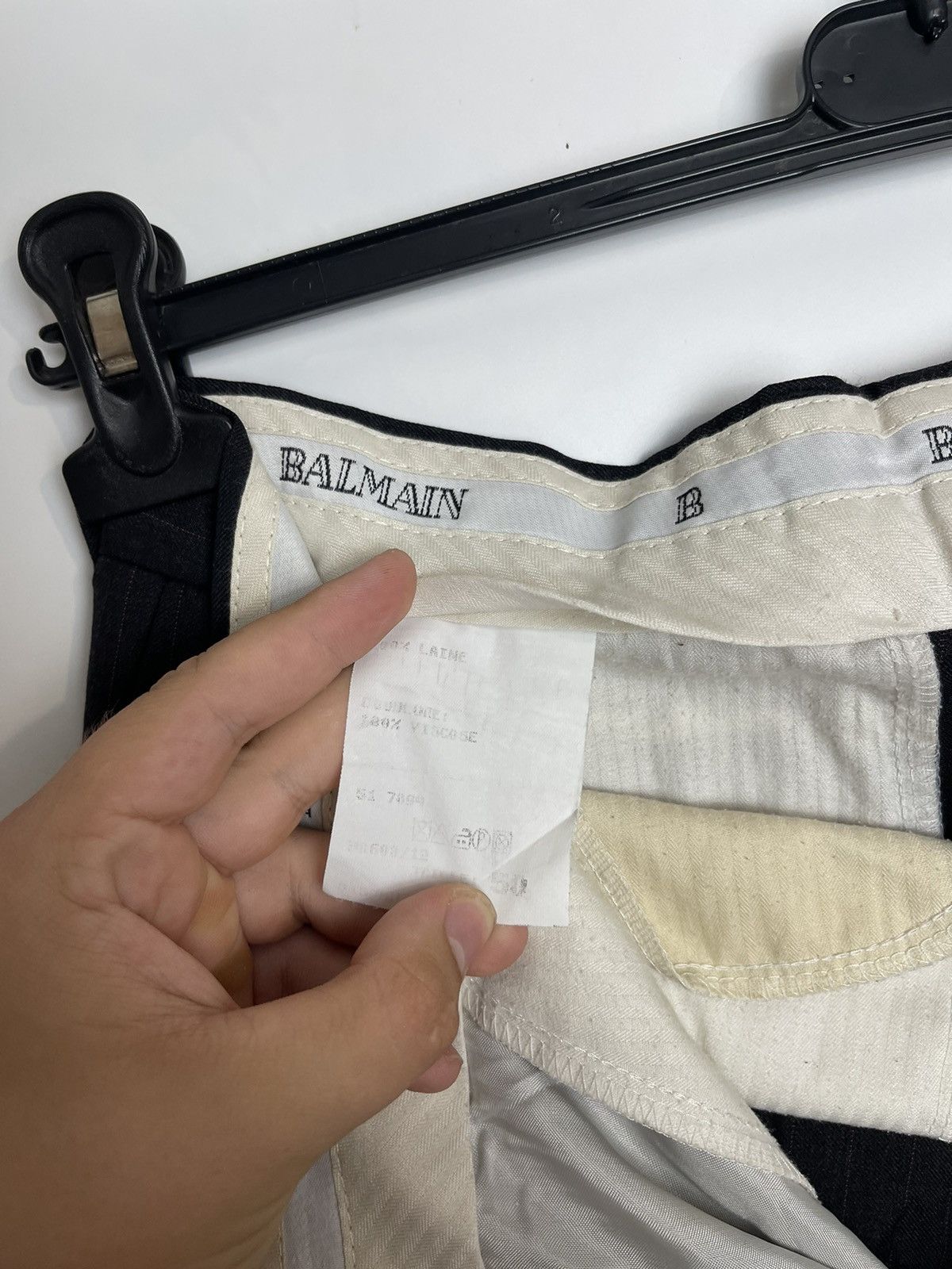 Balmain Vintage PIERRE BALMAIN Wool Grey Trousers True Fade Size US 34 / EU 50 - 6 Thumbnail