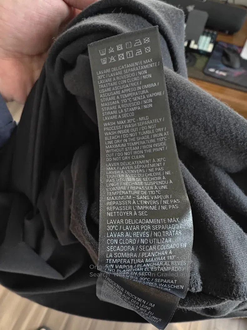 Balenciaga Balenciaga Black Phantom Overlaid Letter Short Sleeve T-sh Size US S / EU 44-46 / 1 - 4 Thumbnail