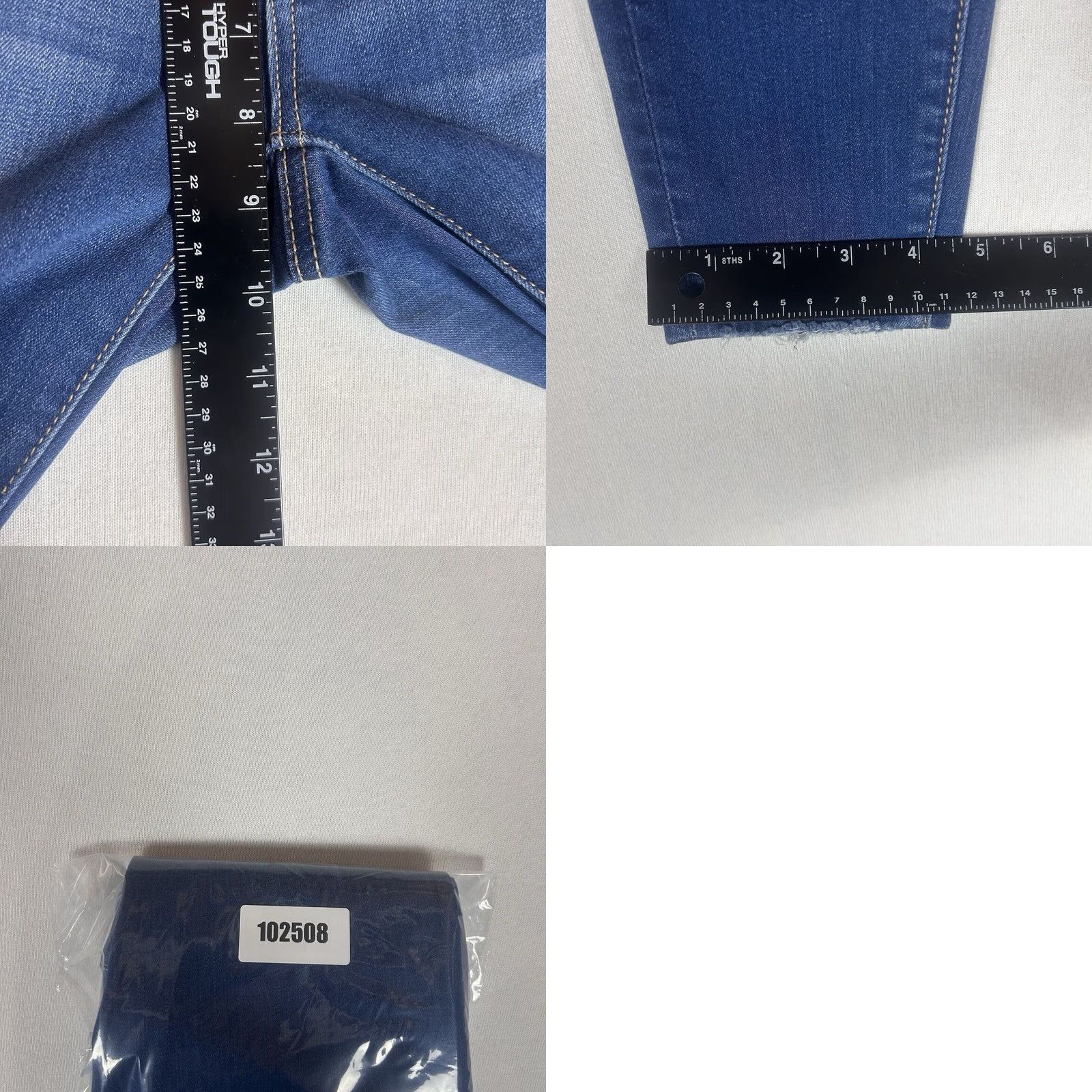American Eagle Outfitters American Eagle Jegging Jeans Womens 2 Long Super Stretch X Blue Denim Skinny AEO Size 26" / US 2 / IT 38 - 8 Thumbnail
