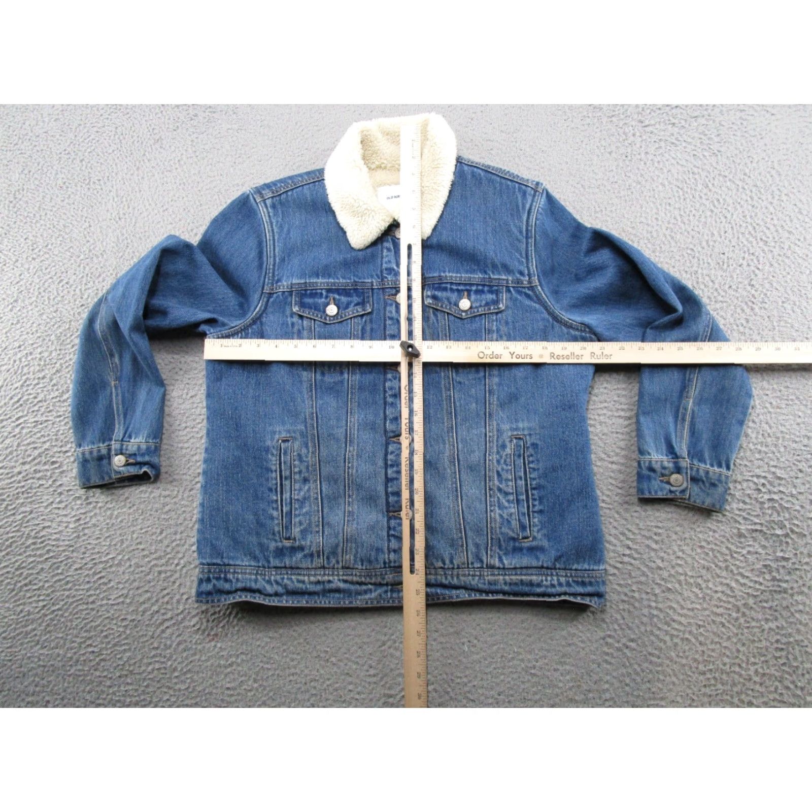 Old Navy Old Navy Denim Jacket Blue L Women's Button Up Lined Cotton Trucker Casual Vintage No Size L / US 10 / IT 46 - 6 Thumbnail