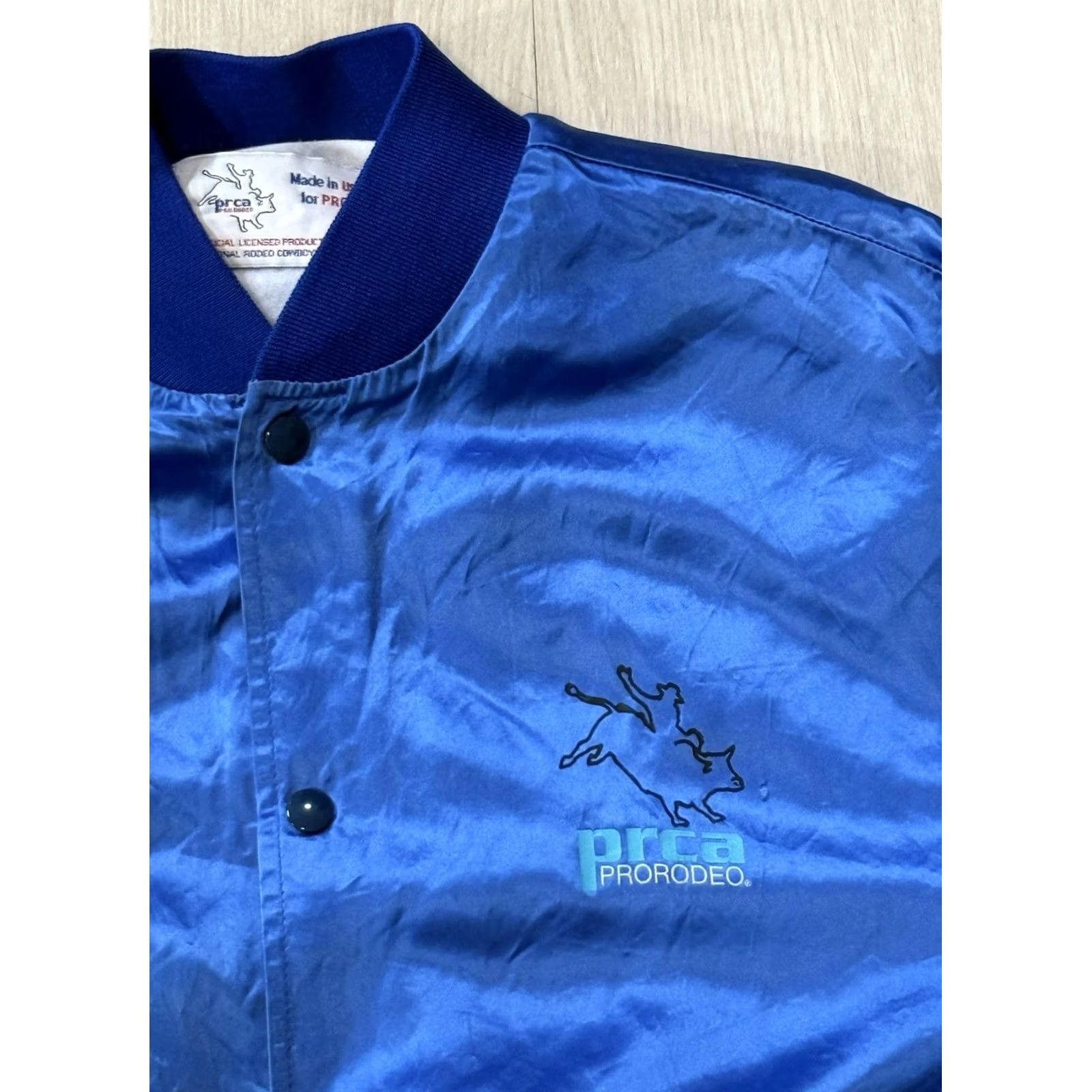 Vintage VINTAGE PRCA Pro Rodeo Satin Bomber Jacket Large Western Cowboy Bull USA Jacket Size US L / EU 52-54 / 3 - 5 Thumbnail