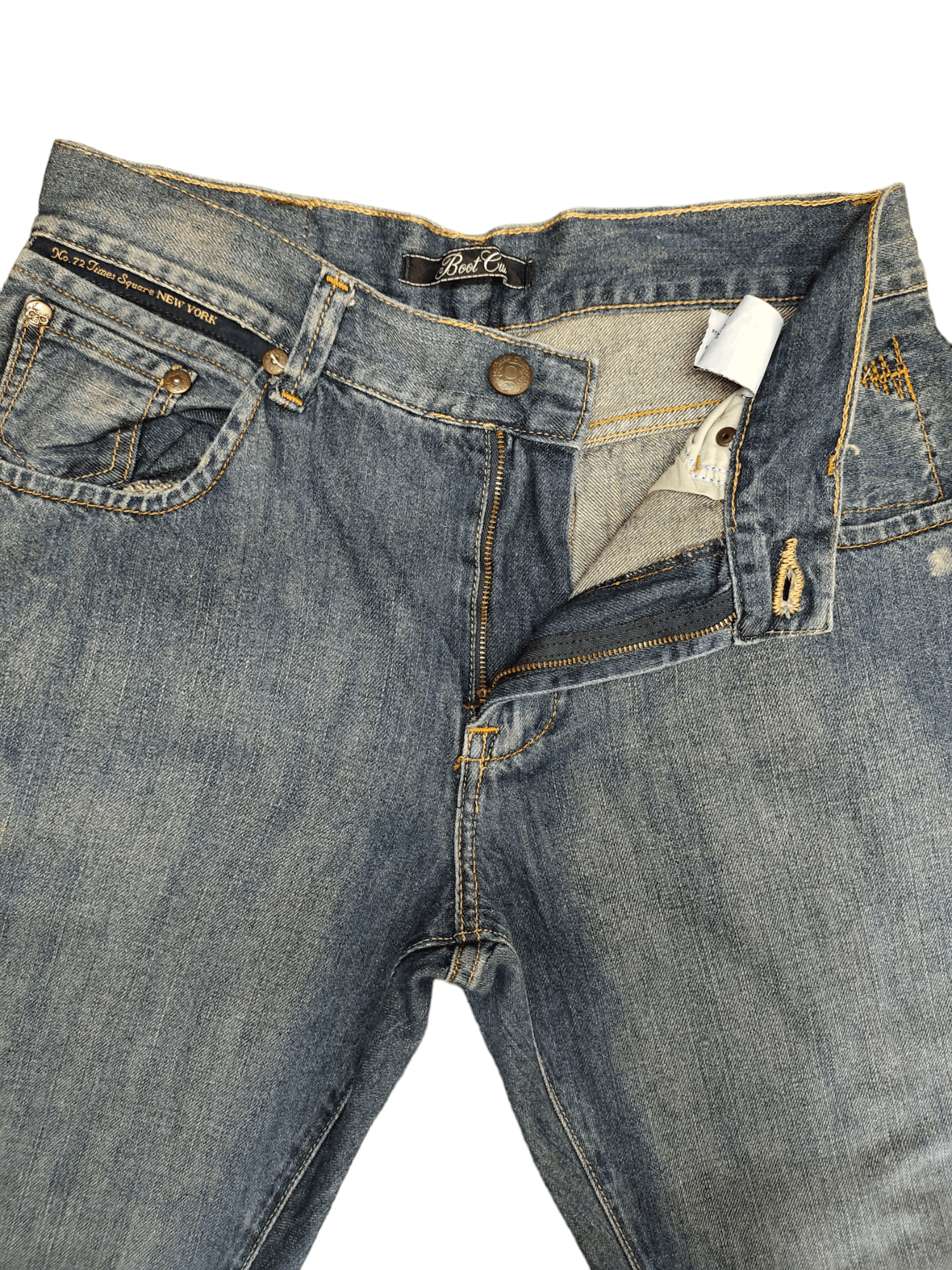 If Six Was Nine Flare Jeans Marc Ecko Cut & Sew Denim Boot Cut Streetwear Size US 30 / EU 46 - 16 Thumbnail