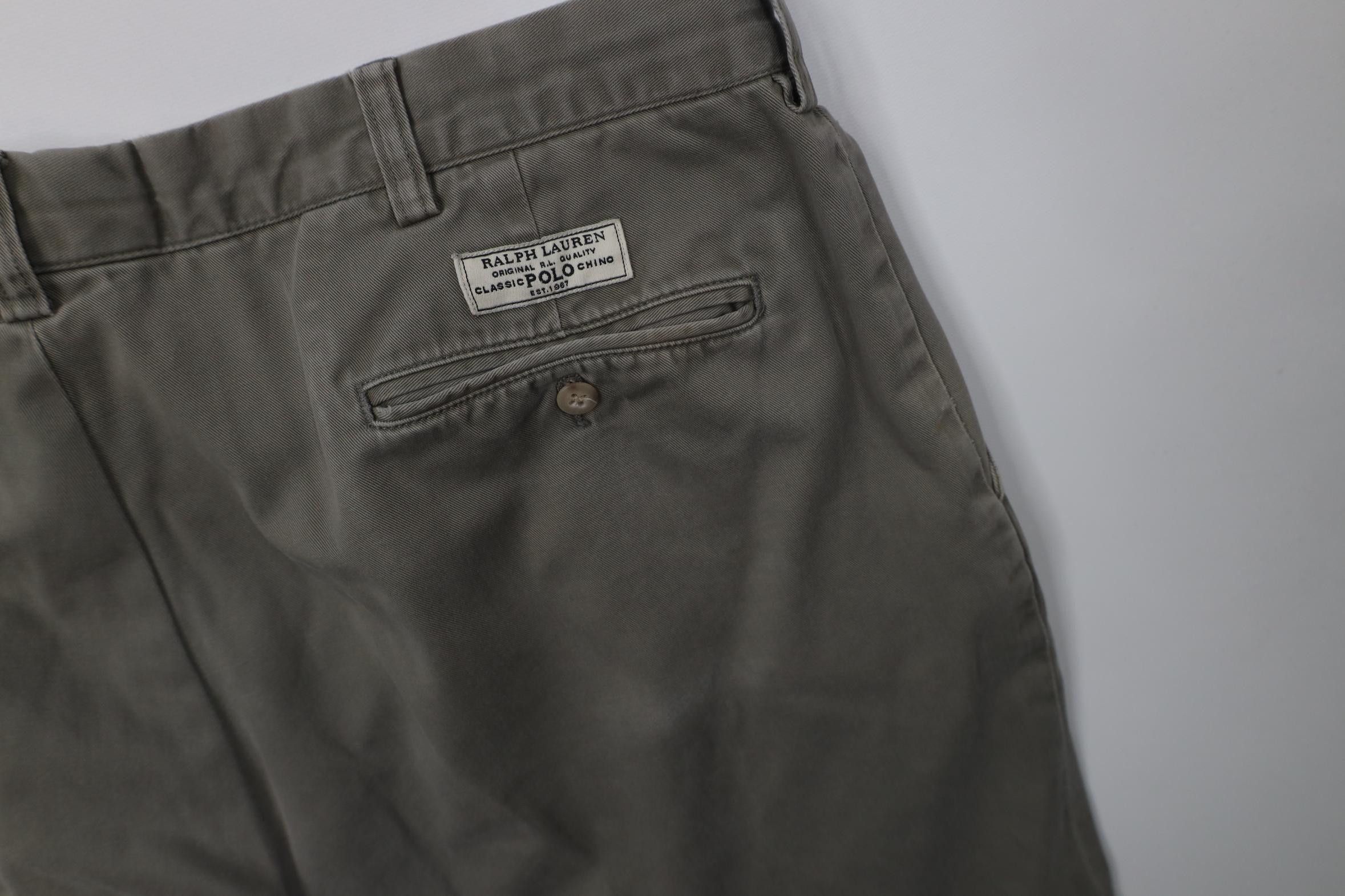 Polo Ralph Lauren Vintage 90s Ralph Lauren Prospect Wide Leg Chino Pants Green Size US 40 / EU 56 - 17 Thumbnail