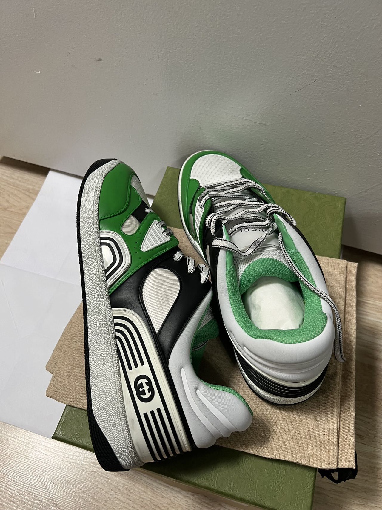 Gucci MEN Gucci Basket Green Demetra Size US 13 / EU 46 - 7 Thumbnail