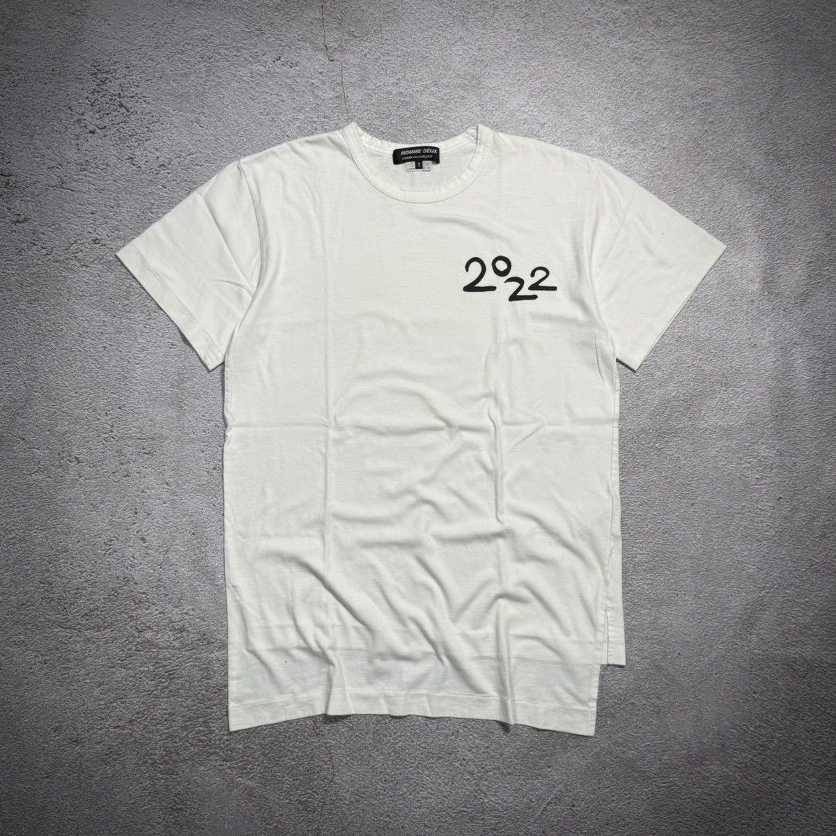 Comme des Garcons Homme Deux COMME des GARÇONS HOMME DEUX 2022 SIDE SLIT T-Shirt Size US M / EU 48-50 / 2 - 1 Thumbnail