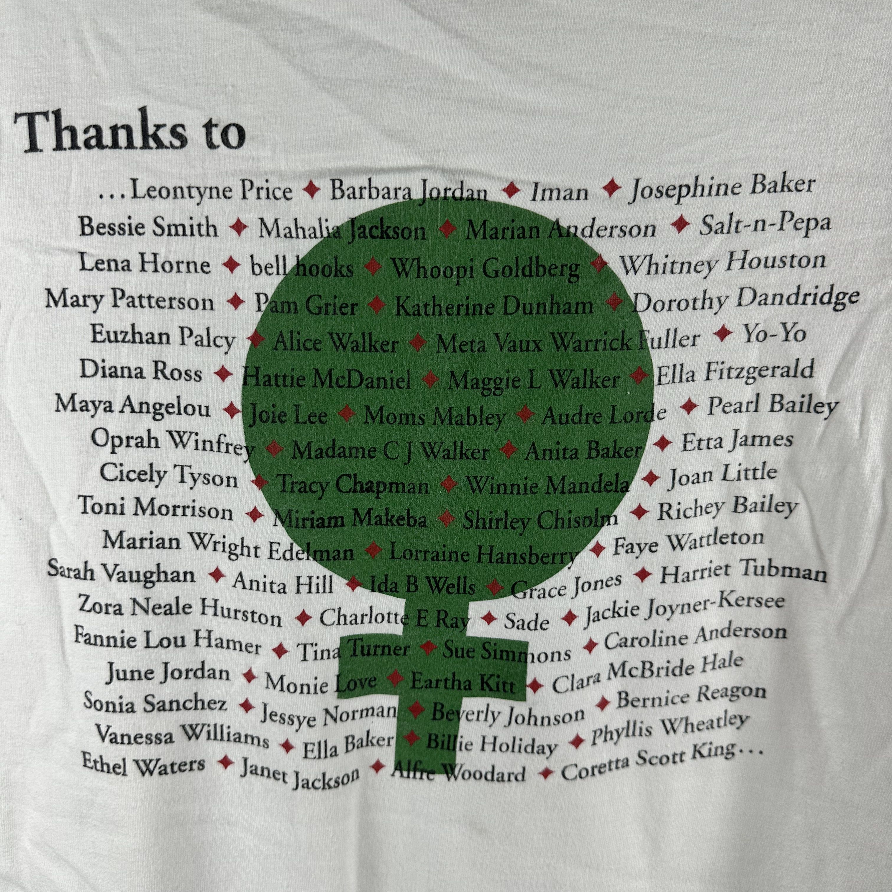 Vintage 1991 Thanks Influential African American Women History Tee Size US XL / EU 56 / 4 - 5 Thumbnail