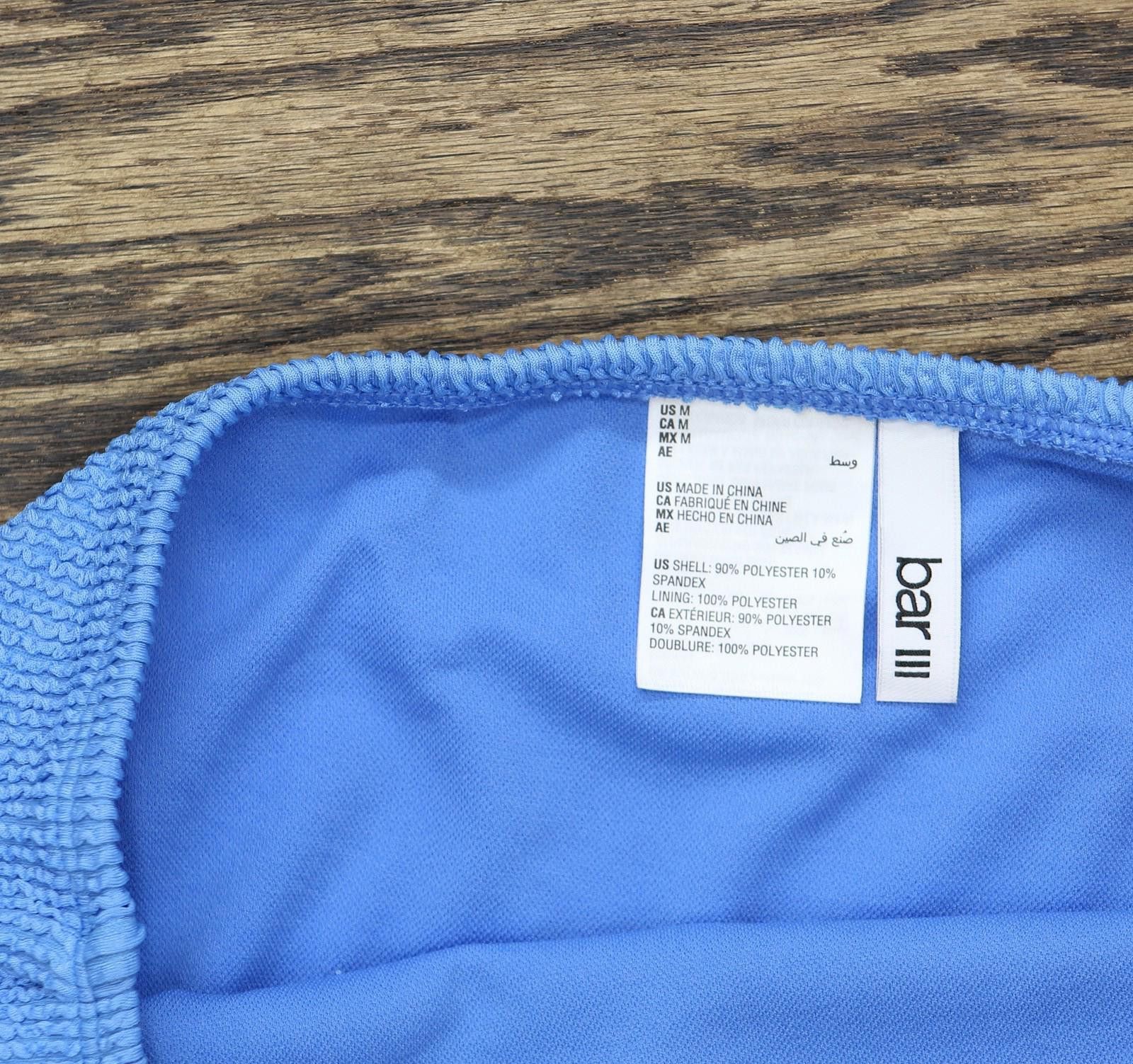 Bar III Nwt Bar Iii Rise Swim Bikini Bottom Mbbg24548 Cobalt Blue M Size ONE SIZE - 5 Thumbnail