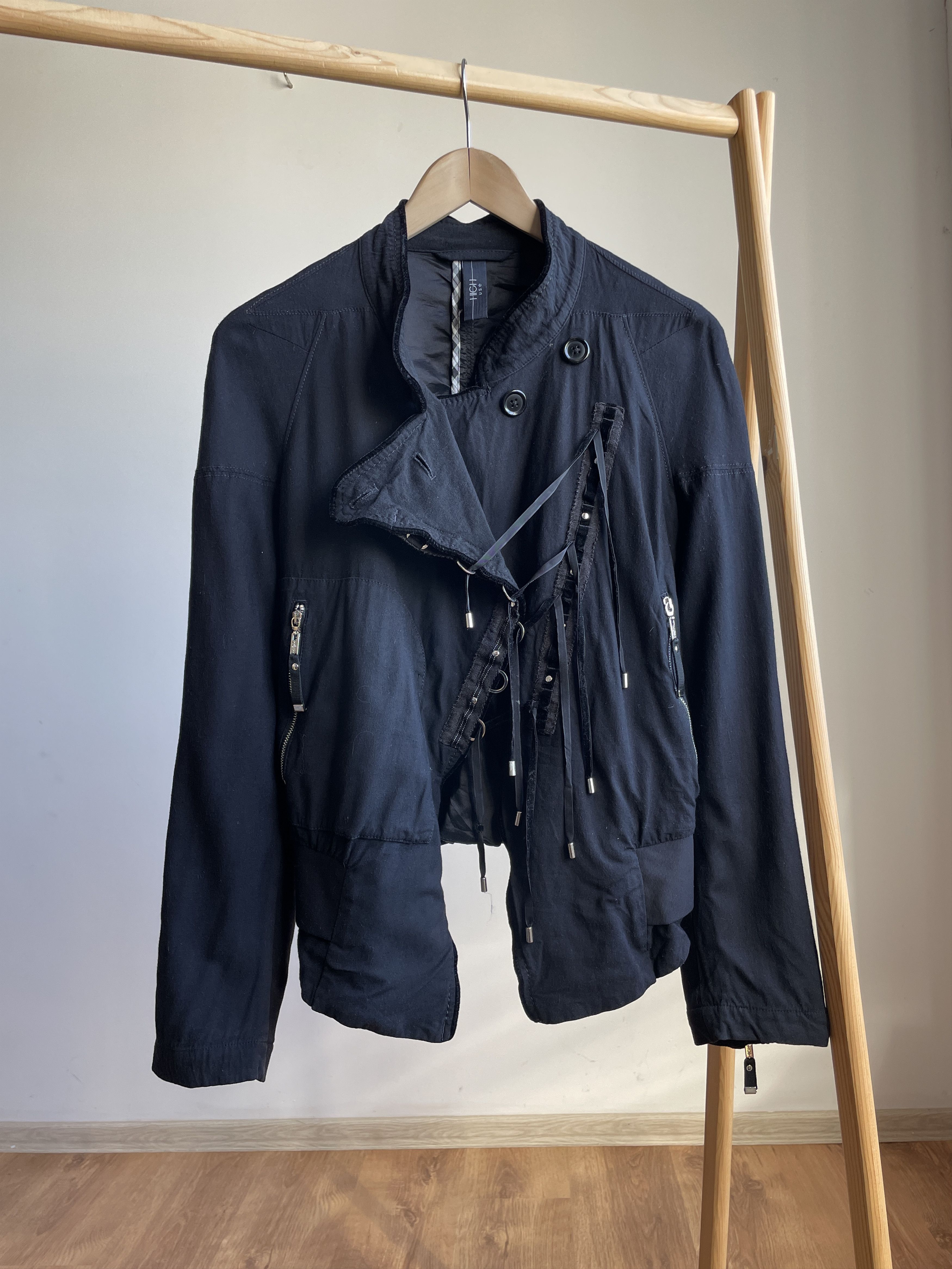 Other HIGH Use Womens Laces Biker Jacket Size IT 44/ US 29 Size M / US 6-8 / IT 42-44 - 1 Thumbnail