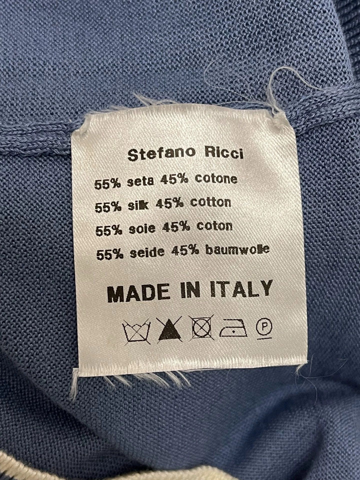 Stefano Ricci Stefano Ricci Basic Polo Shirt Blue XXL 9/10 Size US XL / EU 56 / 4 - 4 Thumbnail
