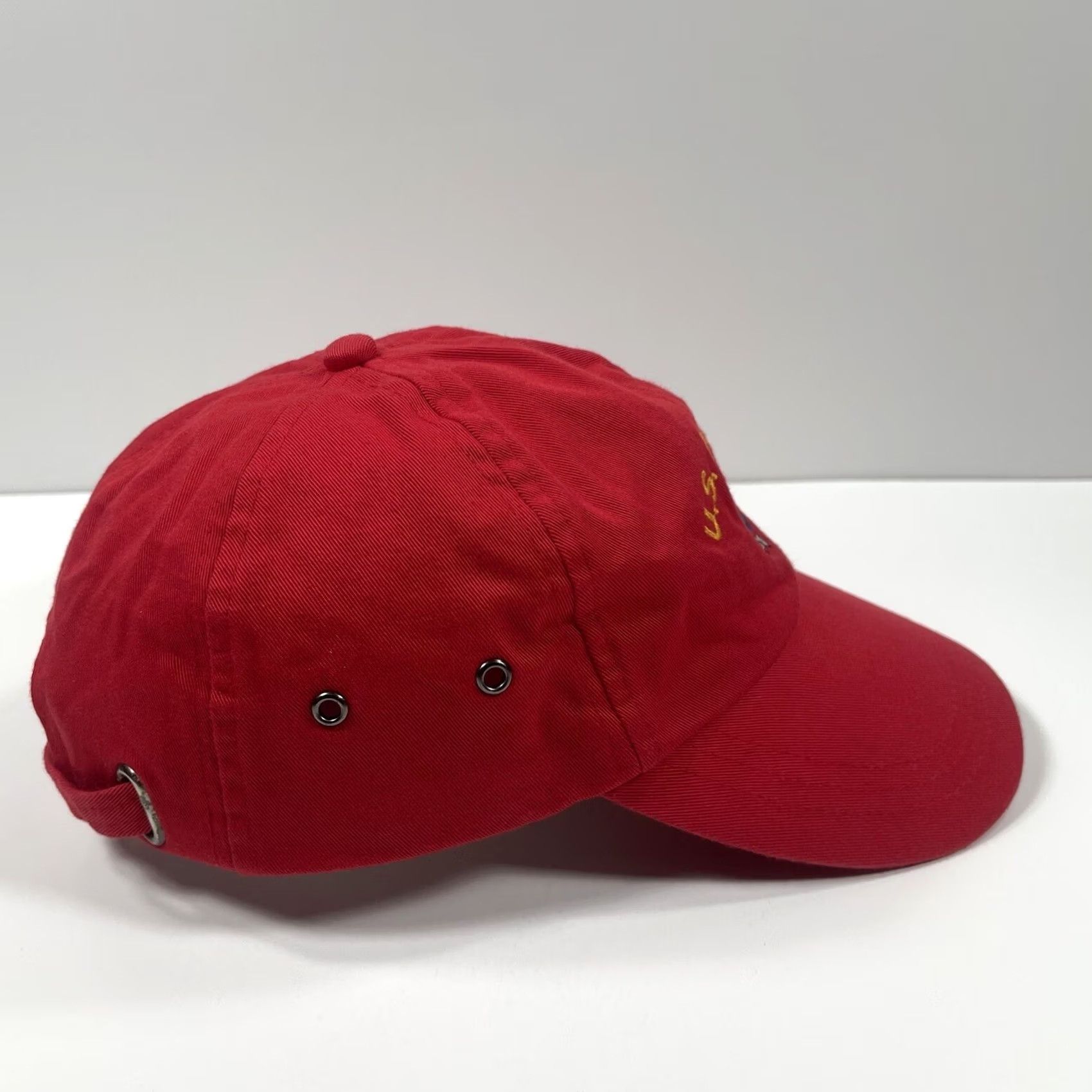 Vintage Adams Hat Adult Red U.S Marines Adjustable StrapBack Baseball Cap 100% Cotton Size ONE SIZE - 6 Thumbnail