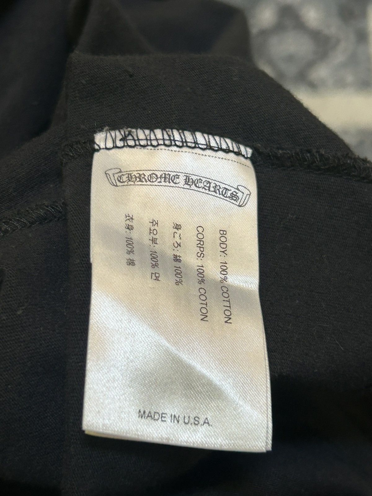 Chrome Hearts Chrome Hearts Pink Neck Logo Long Sleeve T-Shirt Size US XL / EU 56 / 4 - 8 Thumbnail
