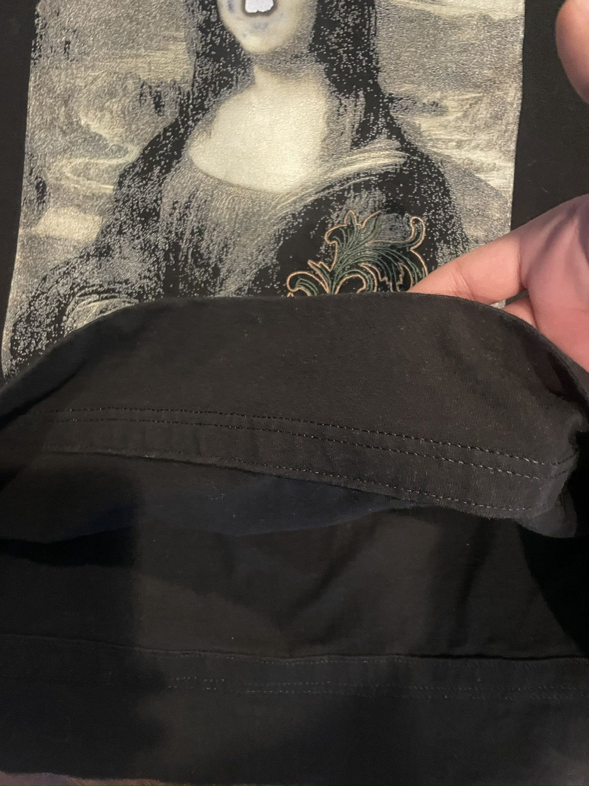 Other Black embroidered Mona Lisa t shirt Size US M / EU 48-50 / 2 - 3 Thumbnail