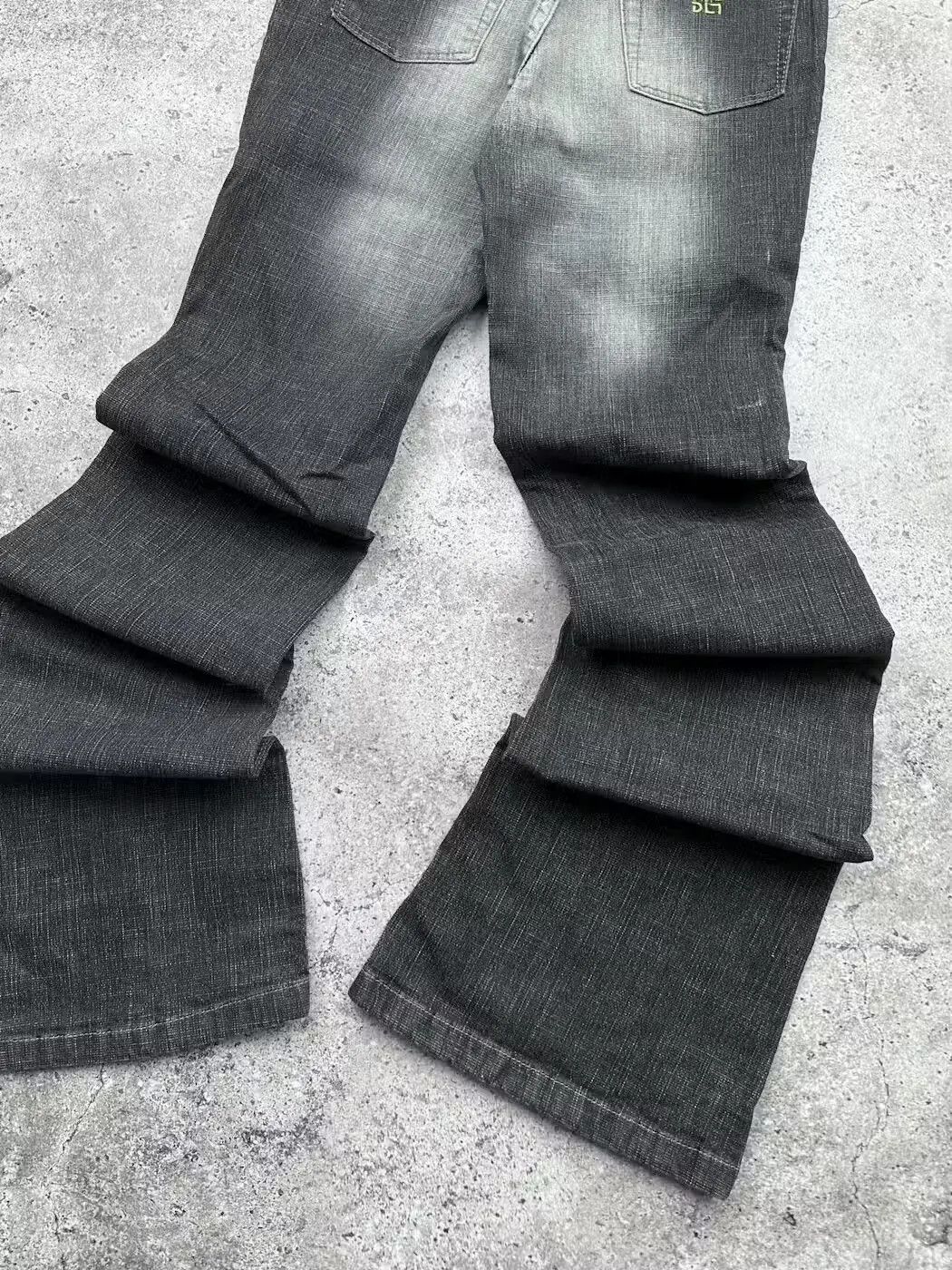 Japanese Brand Vintage Faded Flare Jeans C550(V213) Size 26" / US 2 / IT 38 - 8 Thumbnail
