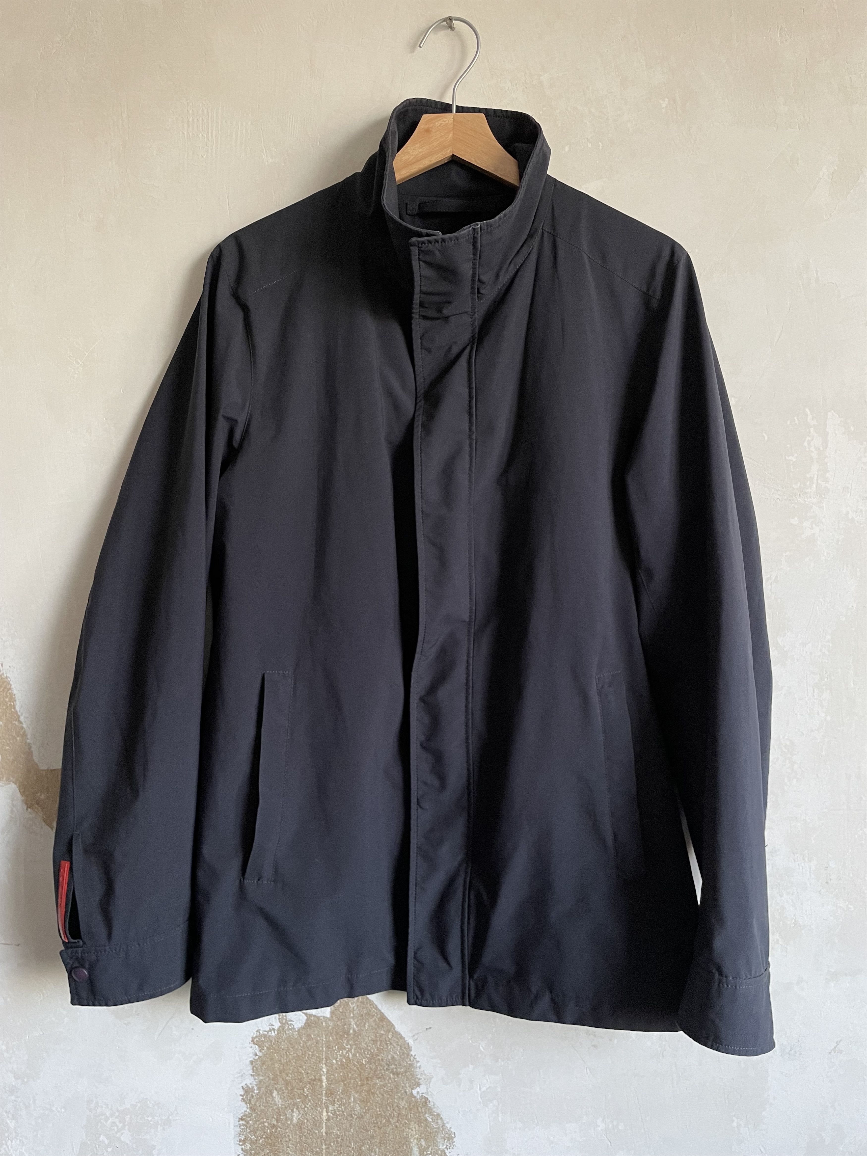 Prada Art. SGA694 Navy Gore-Tex Trench | Grailed