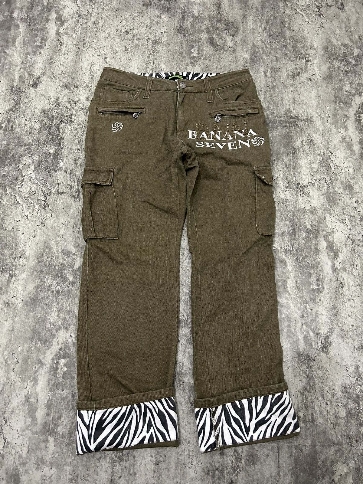 Hysteric Glamour Banana Seven Ring Back Logo Cargo Pants Size US 30 / EU 46 - 3 Thumbnail