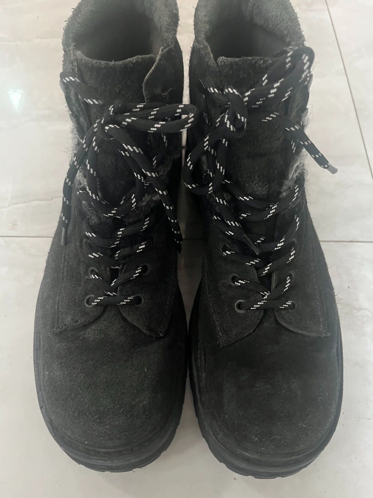 Number (N)ine Number nine suede engineer harness boots | Grailed