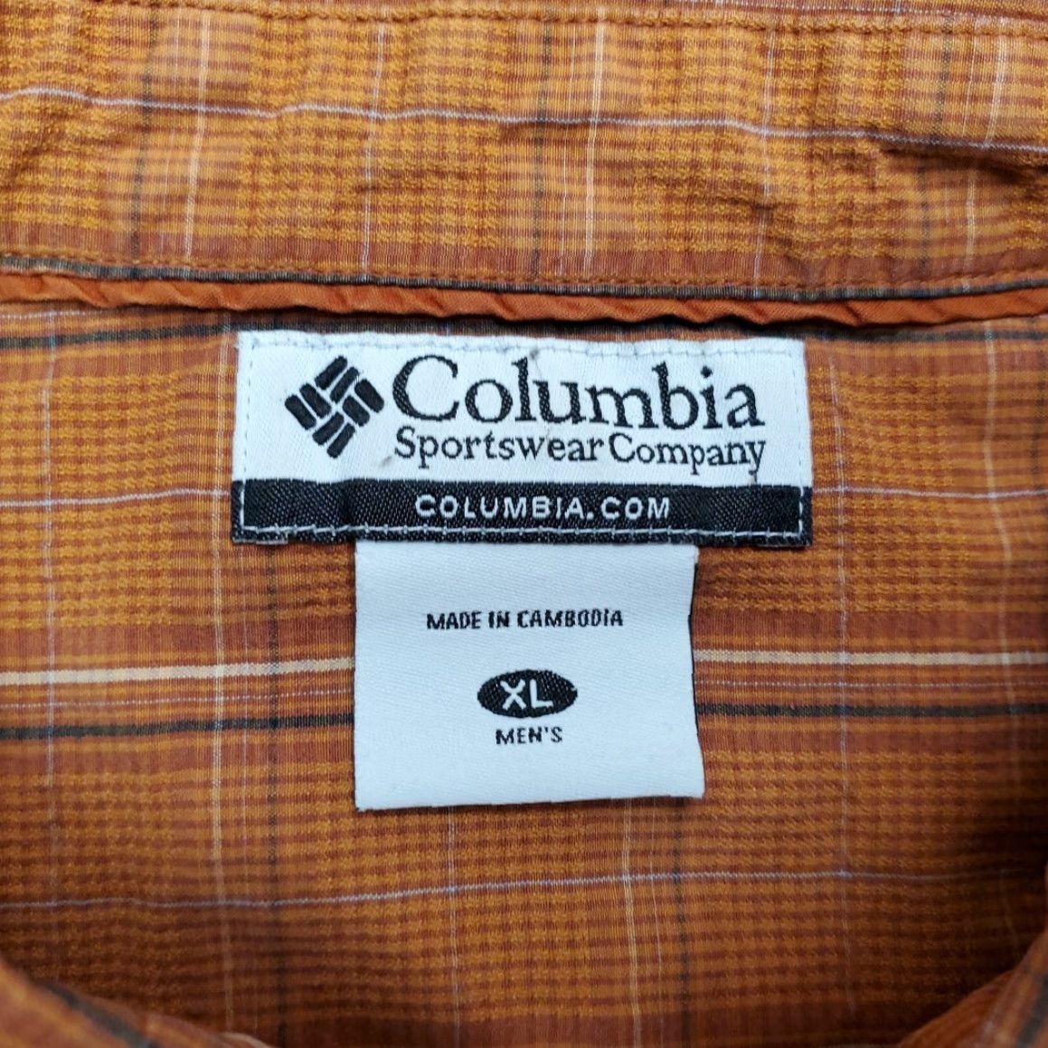Vintage Columbia Shirt Mens XL Orange Plaid Woven Long Sleeve Button-Up Casual Outdoor Classic Size US XL / EU 56 / 4 - 4 Thumbnail