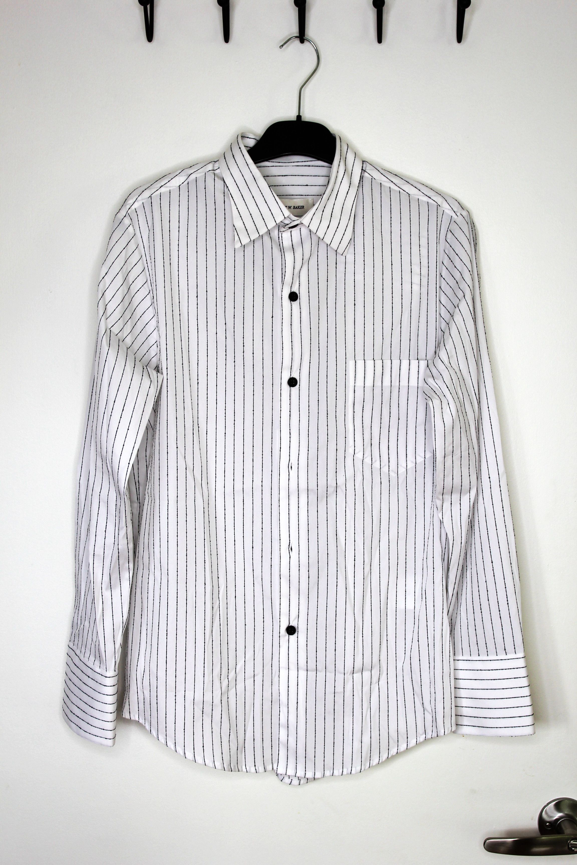 BNWT SS25 ERNEST W. BAKER PIN STRIPE SHIRT 46