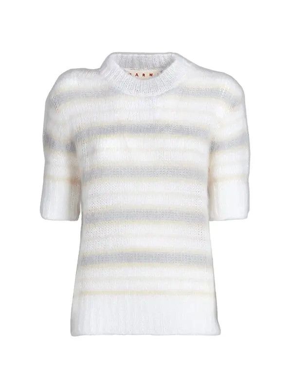 Marni o1srvl11e0624 Sweater in Natural White Size XXS / US 00 / IT 34 - 2 Thumbnail