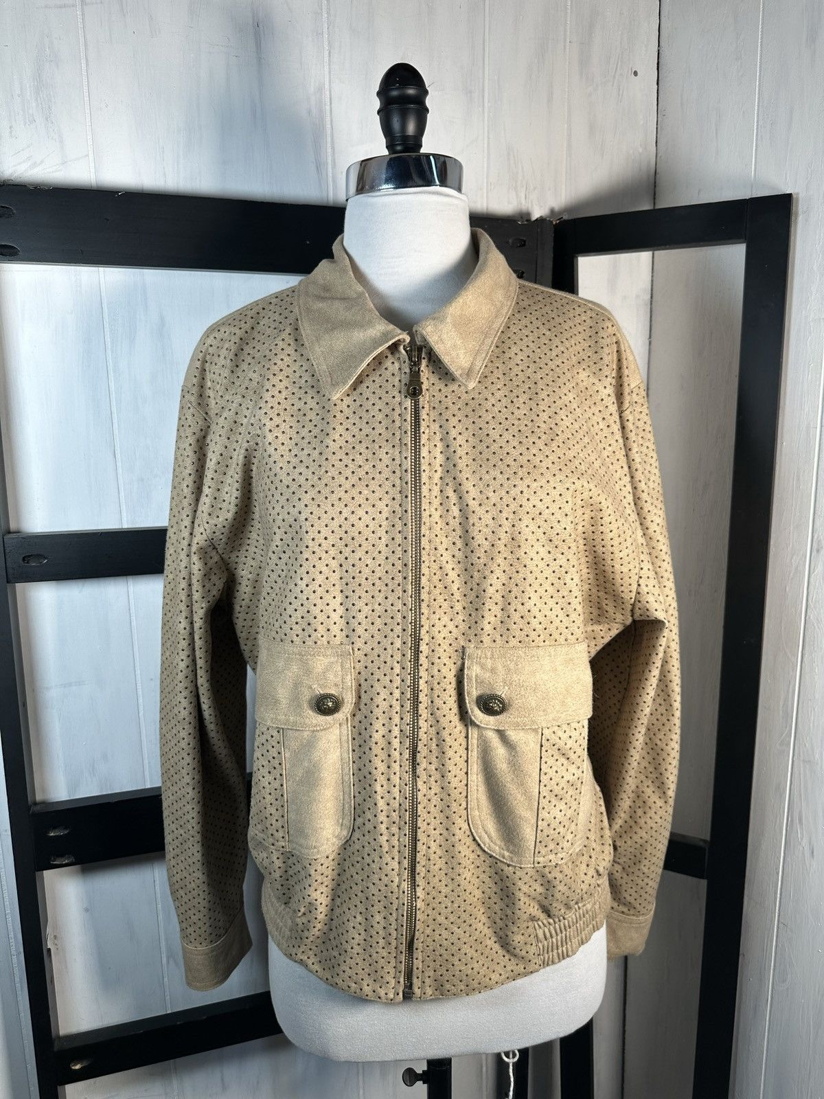 Saint Germaine Paris Bomber: STUDDED & Hardware 9/10