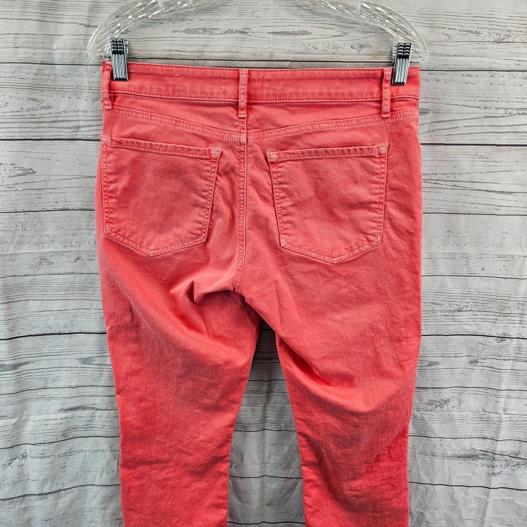 Loft LOFT Ann Taylor Womens Curvy Kick Crop Jeans Sz 6 Pink Mid Rise Jeans Cropped Denim Women Girls? Size 28" / US 6 / IT 42 - 4 Thumbnail