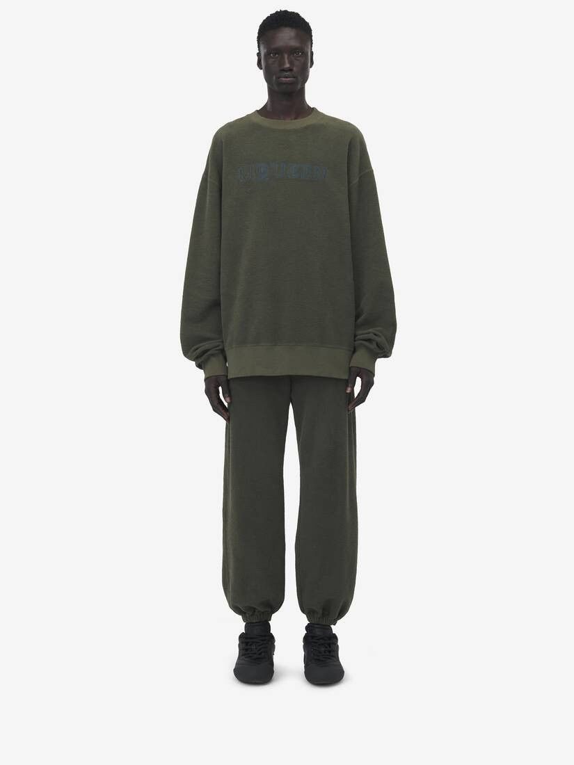 Alexander McQueen o1srvl11e0226 McQueen Logo Sweatshirt In Green Size US S / EU 44-46 / 1 - 3 Thumbnail