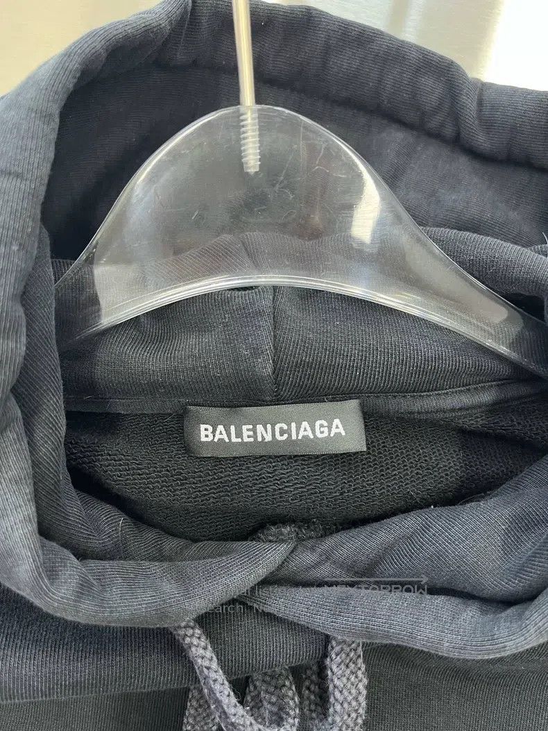 Balenciaga Balenciaga Black Coca-Cola wave print logo hooded sweatshi Size US M / EU 48-50 / 2 - 3 Thumbnail