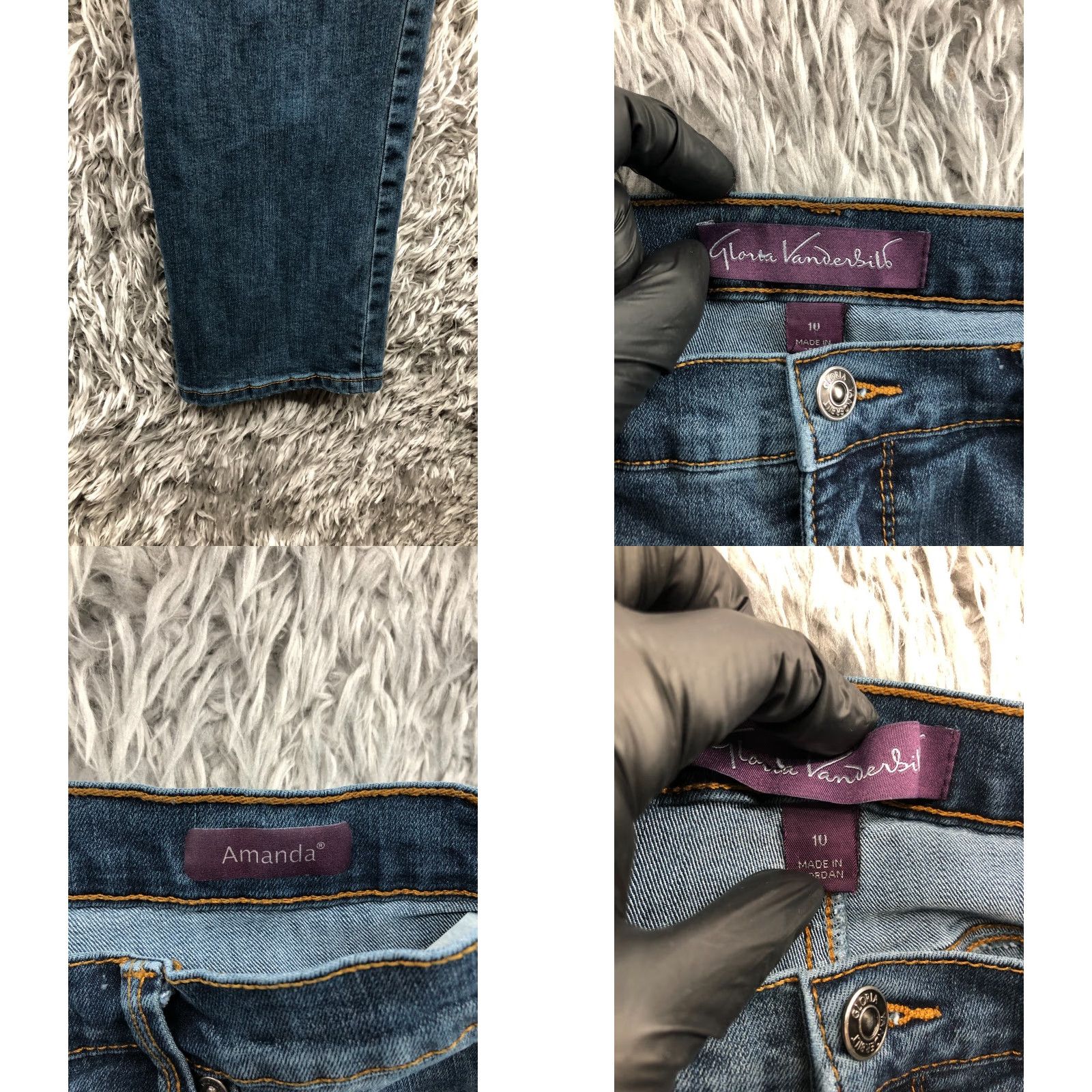 Gloria Vanderbilt VINTAGE Gloria Vanderbilt Amanda High Rise Tapered Jeans 10 Womens Medium Wash Blue (Regular) Size 32" / US 10 / IT 46 - 8 Thumbnail