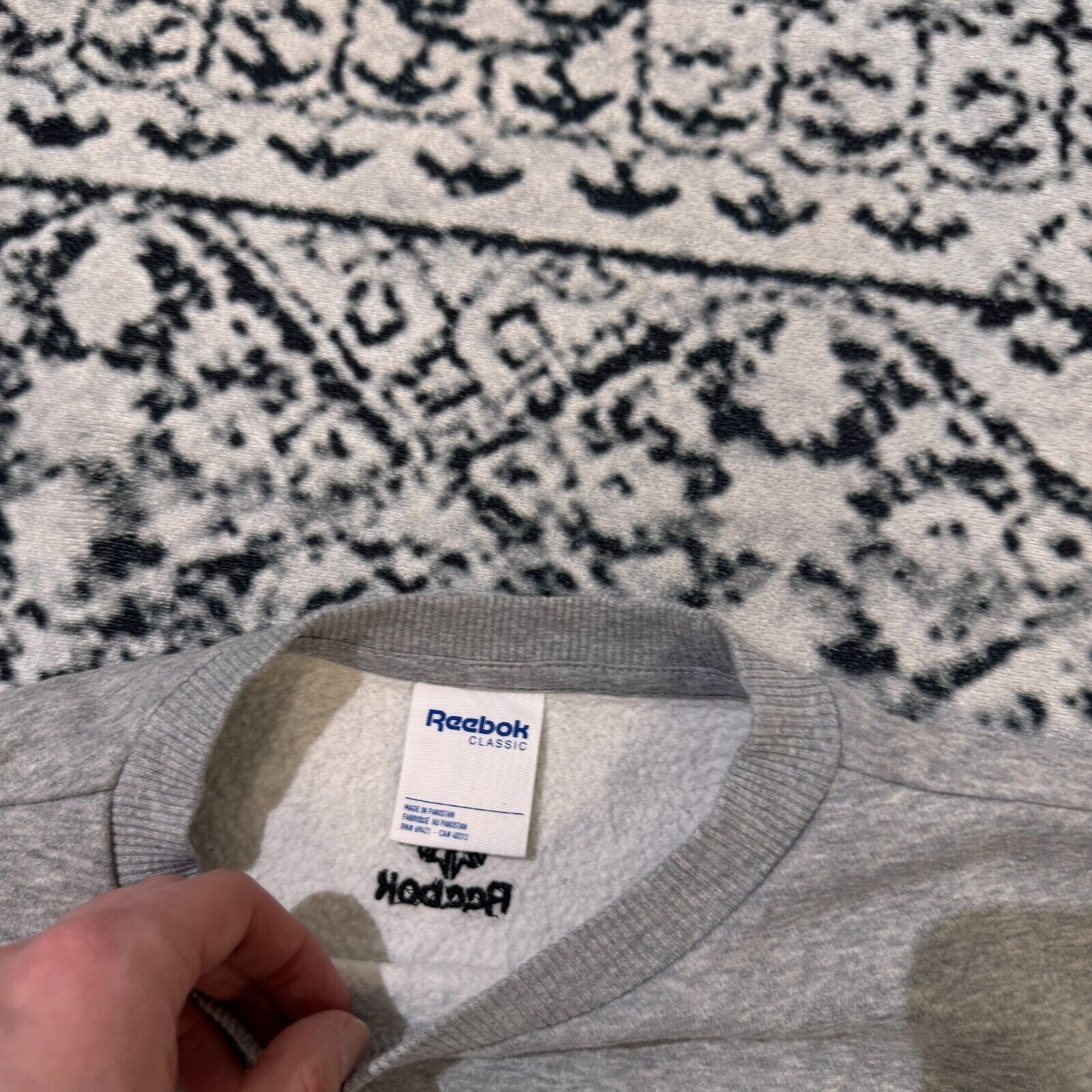 Reebok × Vintage Vintage Reebok Gray Cotton Crewneck Size S 90s Sport Logo Size US S / EU 44-46 / 1 - 7 Thumbnail