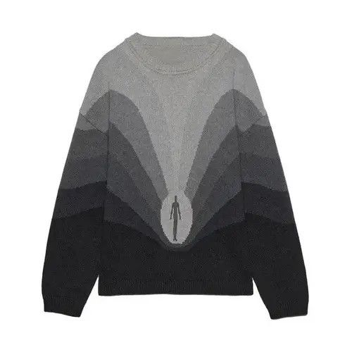 Aran Isles Knitwear × High Sport × Japanese Brand Casual Loose O-neck Knit Sweater Size US M / EU 48-50 / 2 - 1 Thumbnail
