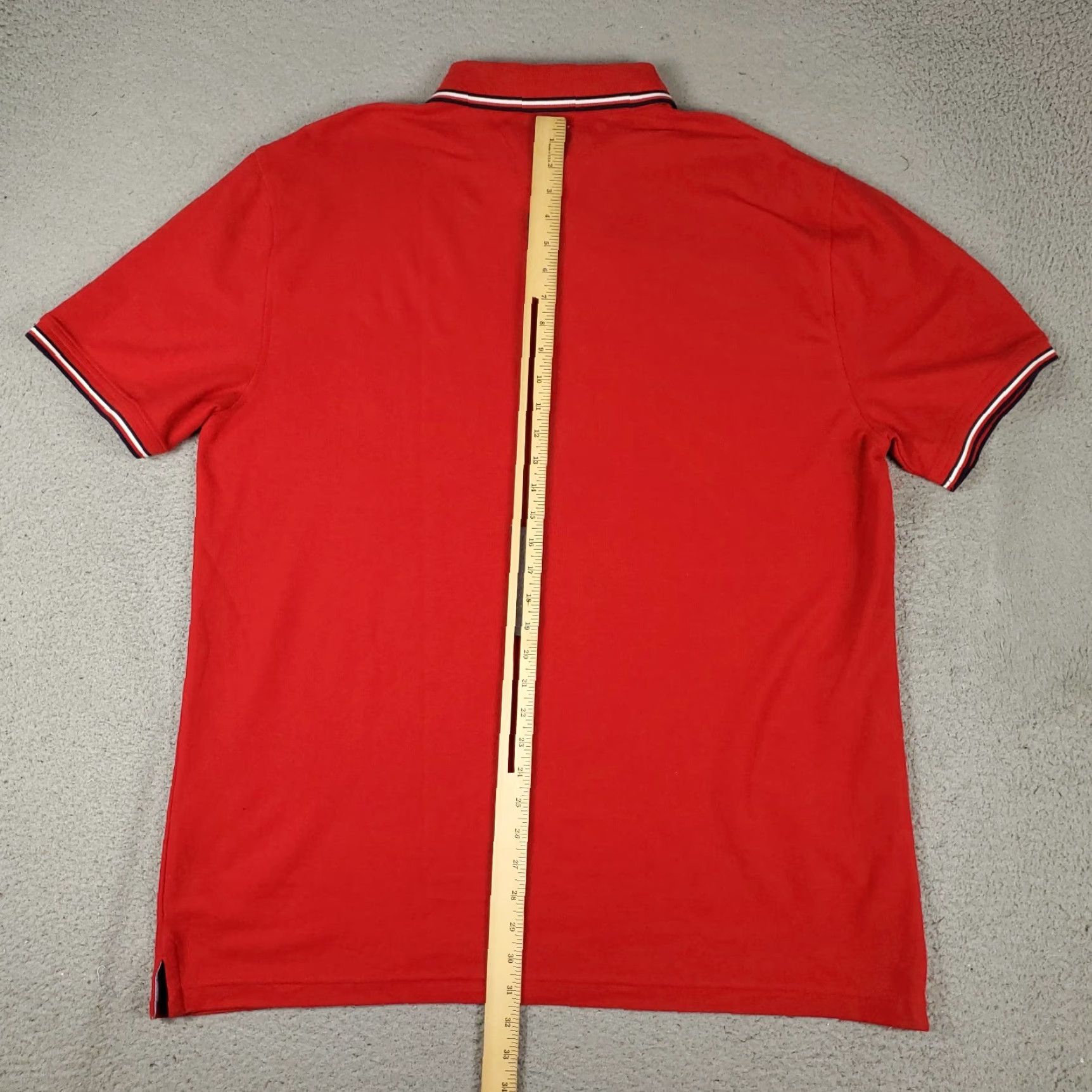 Tommy Hilfiger Tommy Hilfiger Polo Shirt Mens 2XL Red Short Sleeve Casual Logo Size US XXL / EU 58 / 5 - 4 Thumbnail