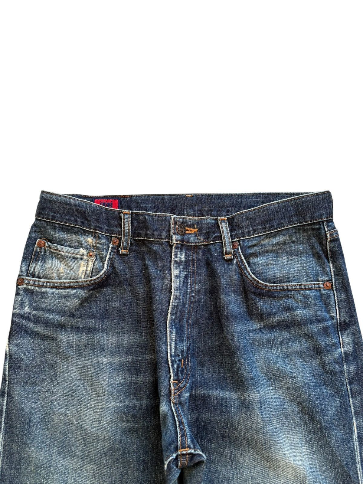 Edwin Vintage Edwin 503 Mud Wash Distressed Loose Baggy Jeans Size US 32 / EU 48 - 4 Thumbnail